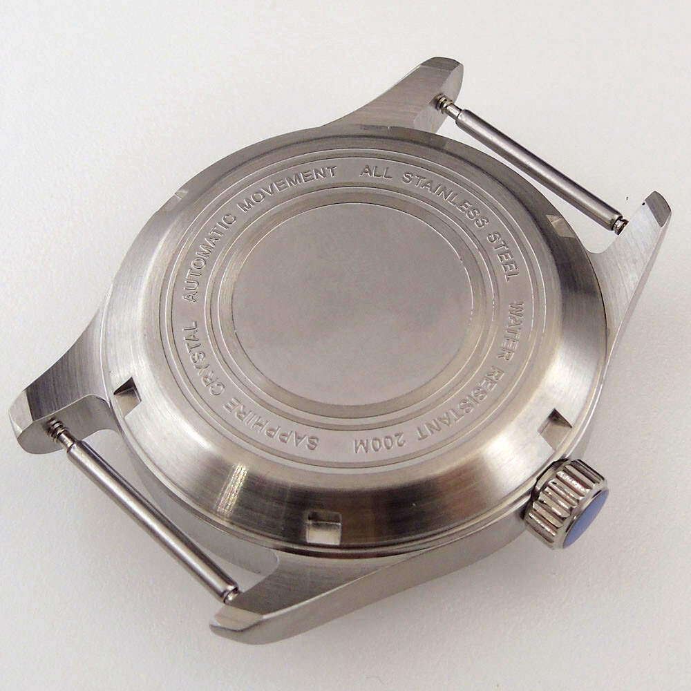 200M WR 39mm solid brushed Watch Case Fit For NH35 NH36 Movement Sapphire Glass