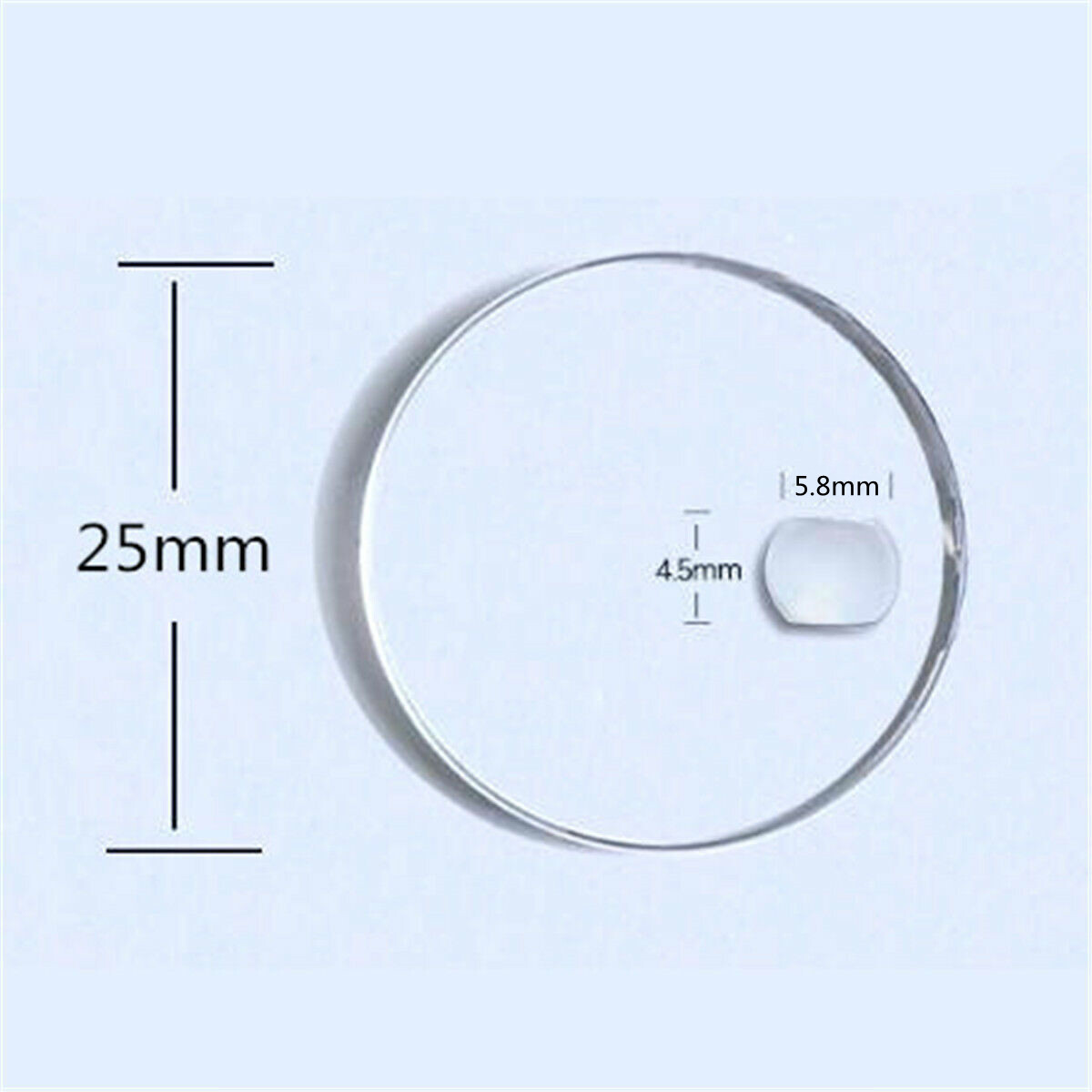 High Quality Sapphire Magnifier Lens for Date Window Watch Crystal Glass