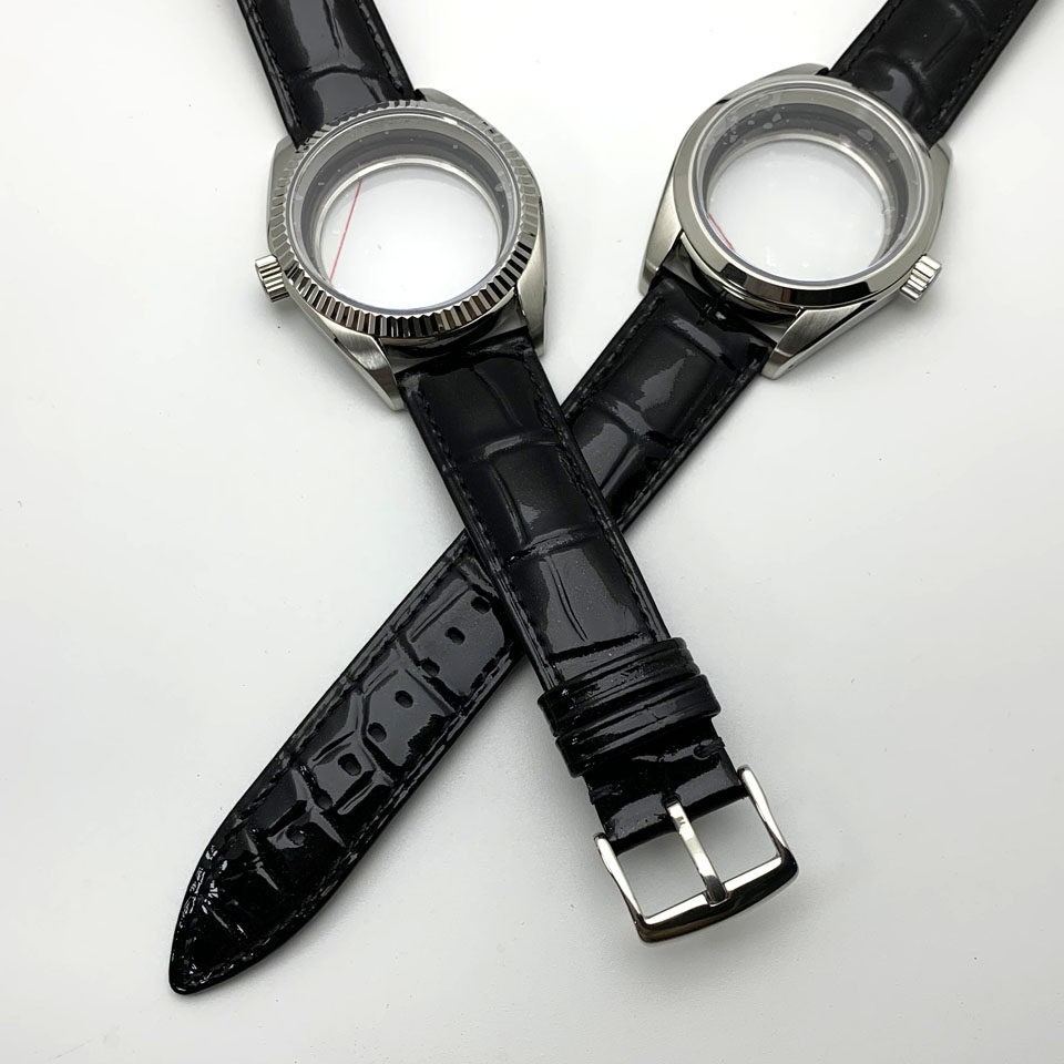 38mm Stainless Watch Case+Strap Sapphire Glass for NH35 Movement 31mm Dial