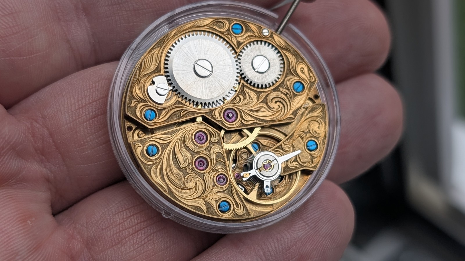 New ST3600 Mechanical Watch Movement – Hand-Engraved, Gold-Plated (6497)