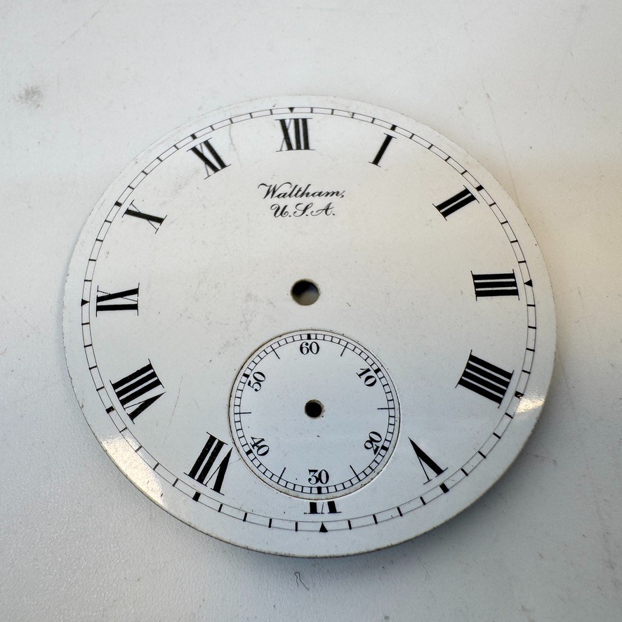 Waltham USA Ceramic Pocket Watch Dial 39.5mm