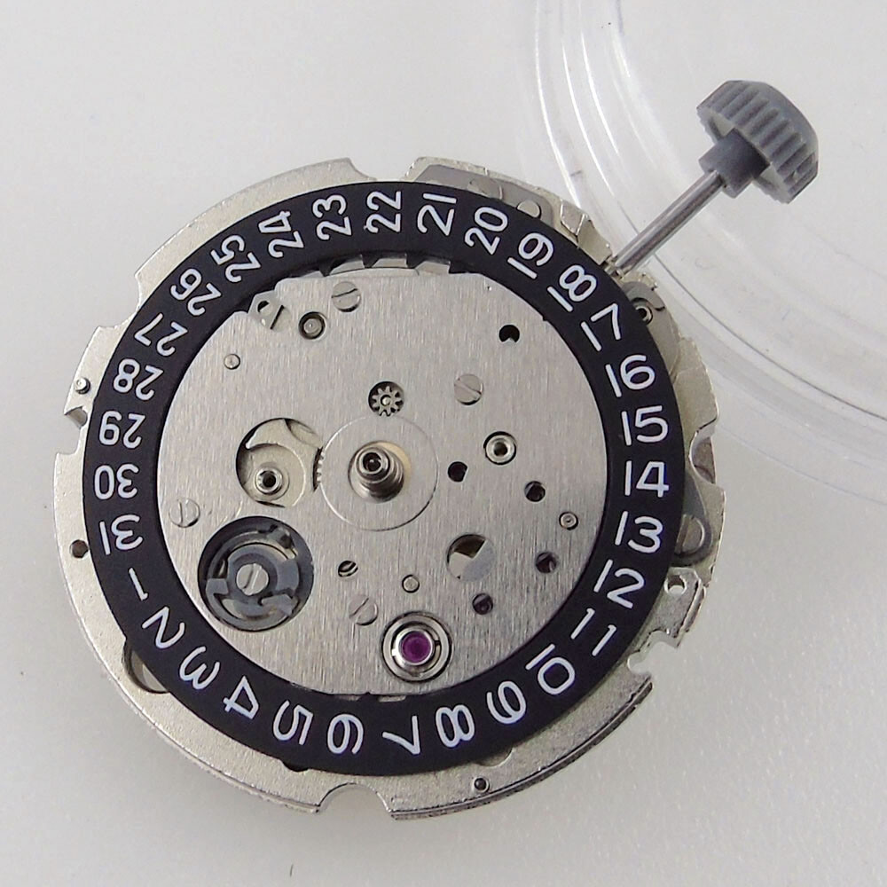 Genuine Miyota8215 Automatic Movement Black/White Date Wheel High Accuracy