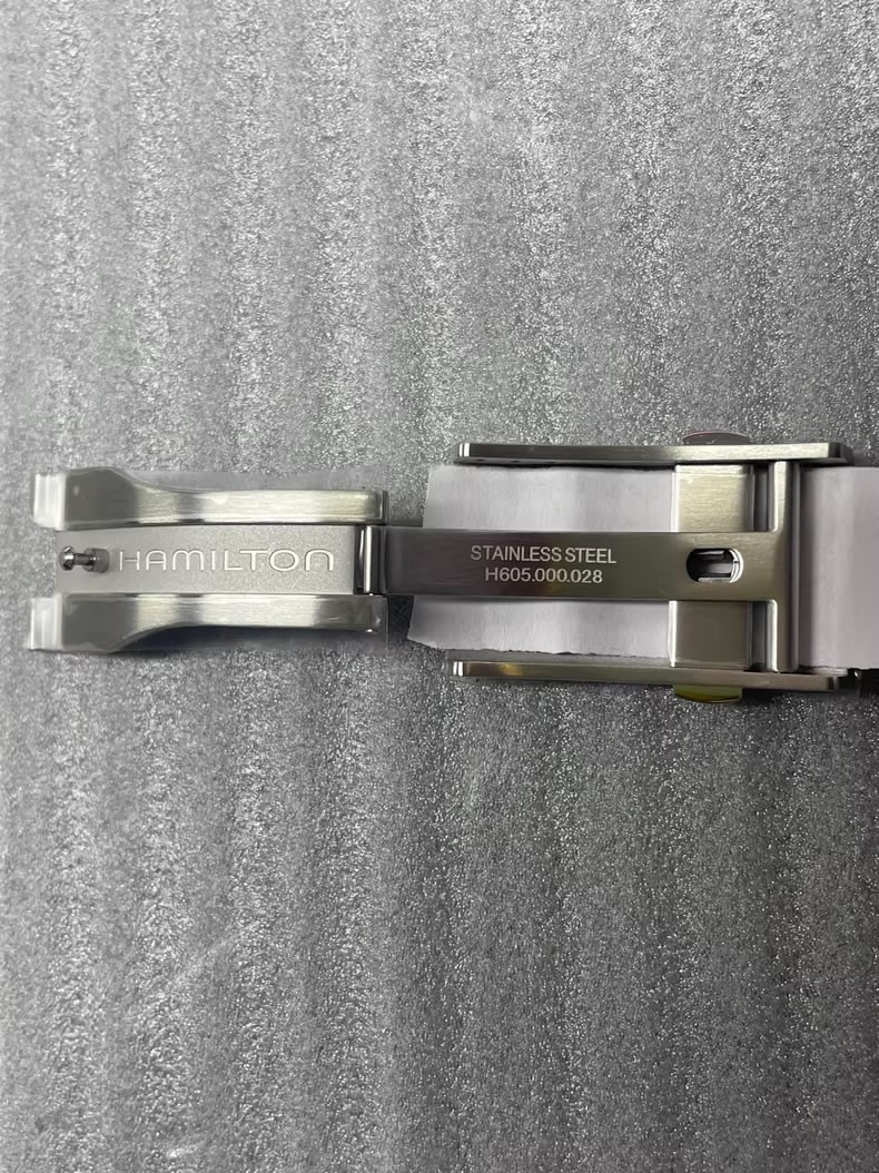 Hamilton Auto Chrono Original Steel Folding Clasp, Butterfly Clasp 18MM 20MM