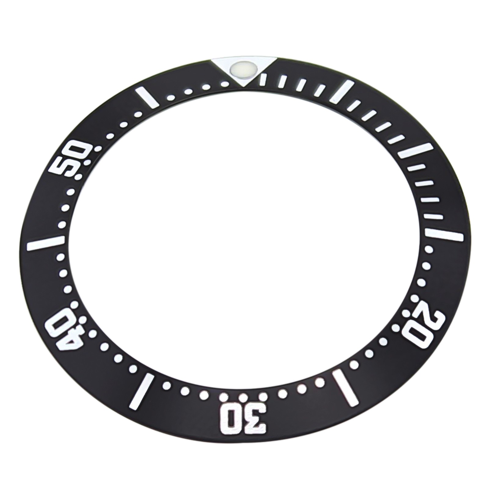 Black Replacement Bezel Insert 33mm x 26mm Diver Watch