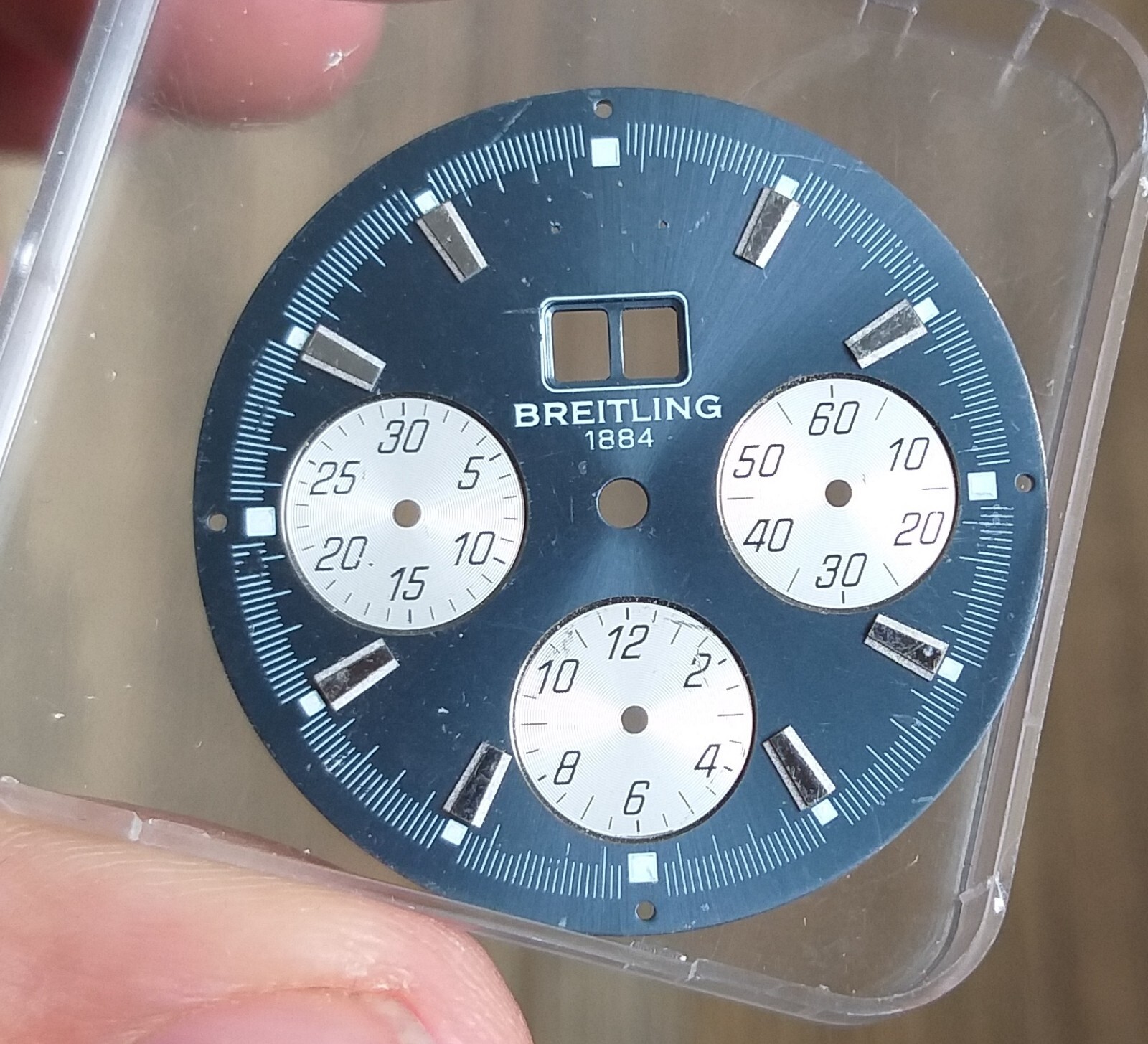Breitling Crosswind Ref A44355 Special Blue Chronograph Dial Original Part