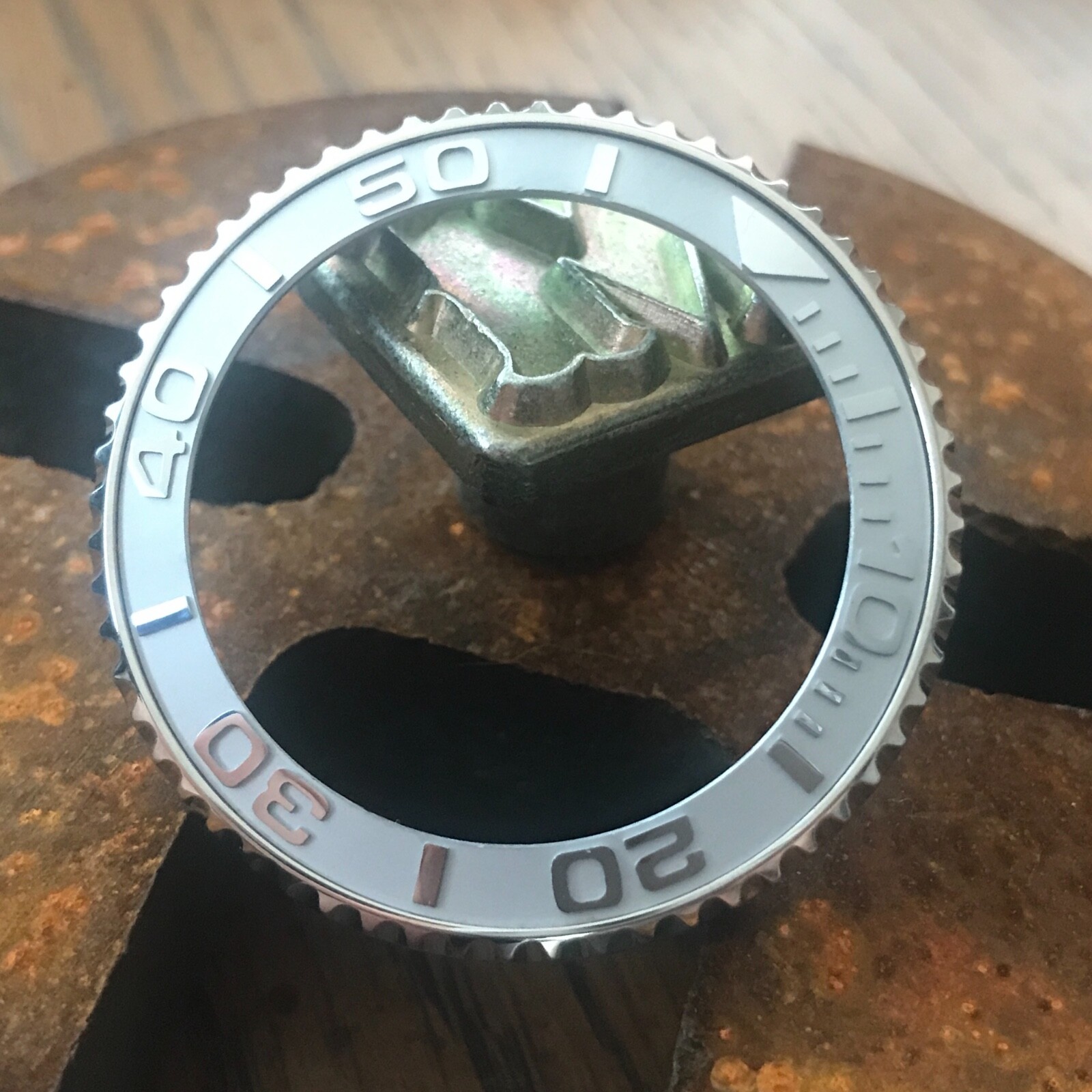 Sub Style Bezel + Silver “YM” Ceramic Insert for Seiko SKX007 SRPD ~ US Seller