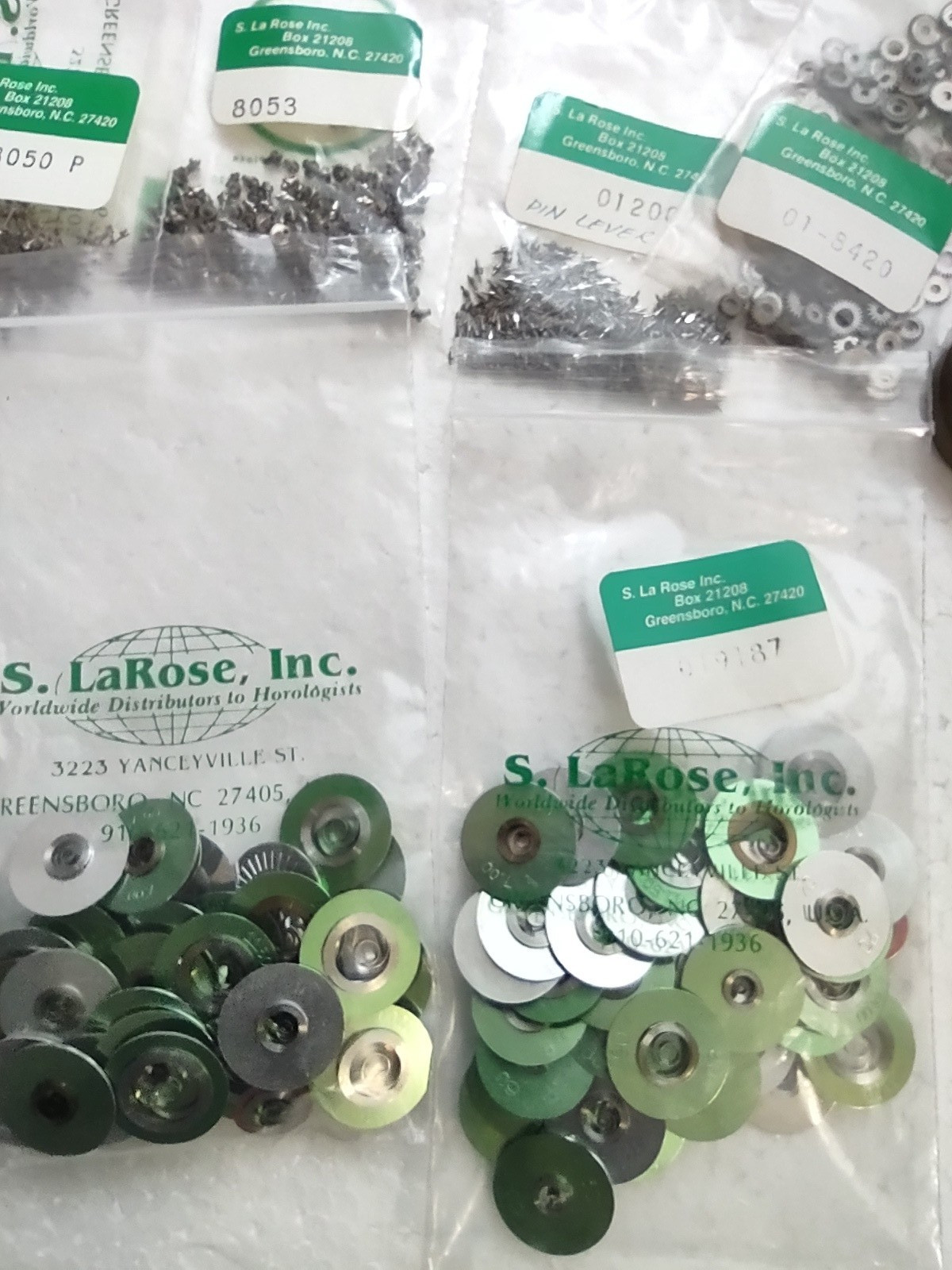 Odd Lot Watch Parts – Mainsprings, Clicks, Screws, Etc.