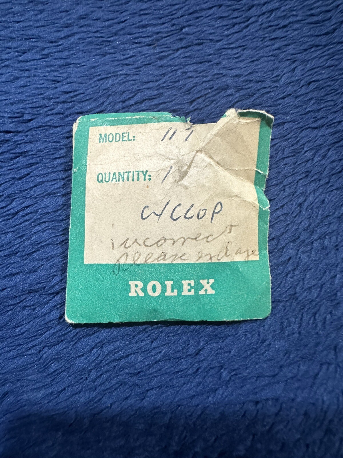 ROLEX Model 117 Cyclops OEM Crystal, 1.5g, 28x3mm