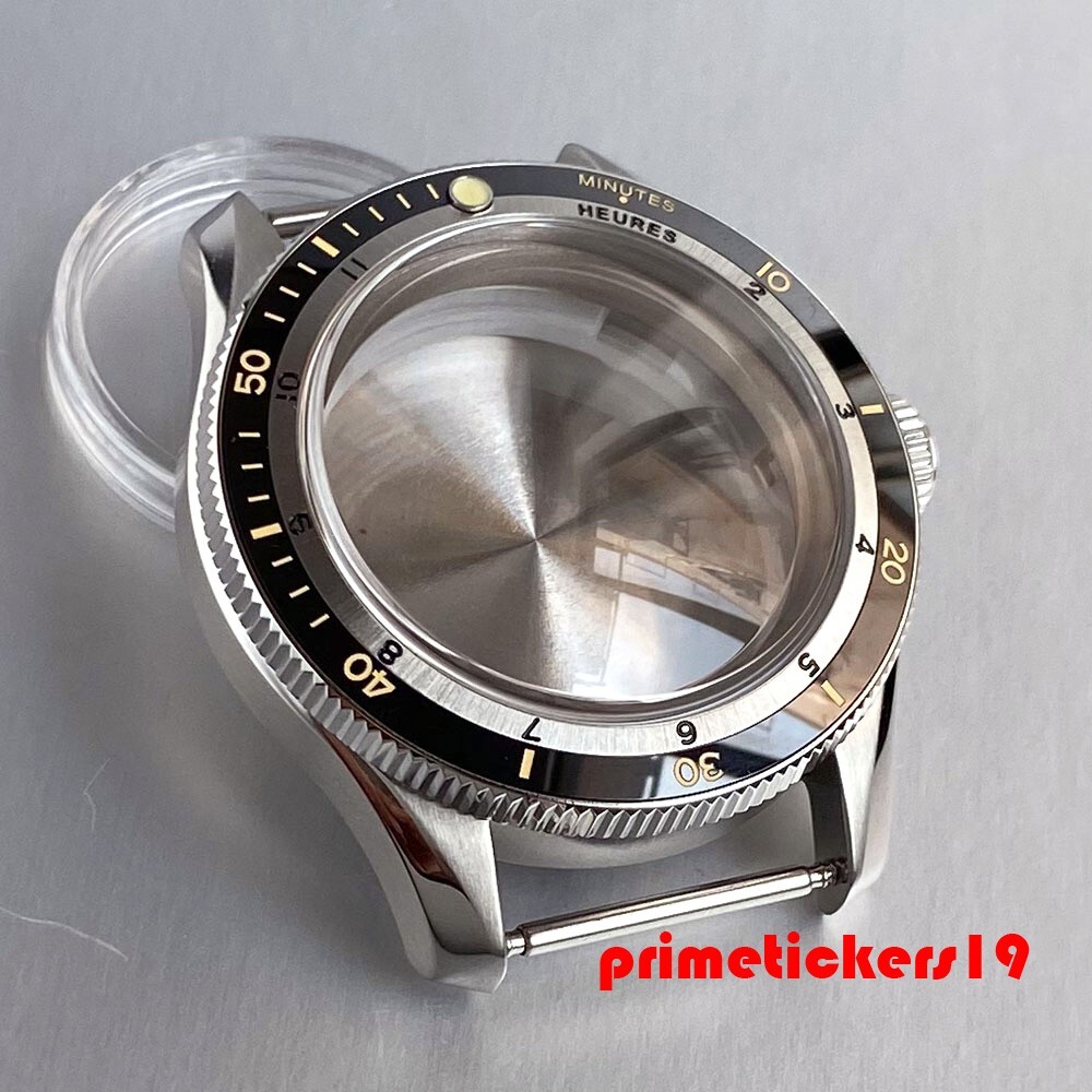 Domed Sapphire Dive 40mm Men’s Watch Case+Band+Inner Ring 20BAR Fit NH35 PT5000