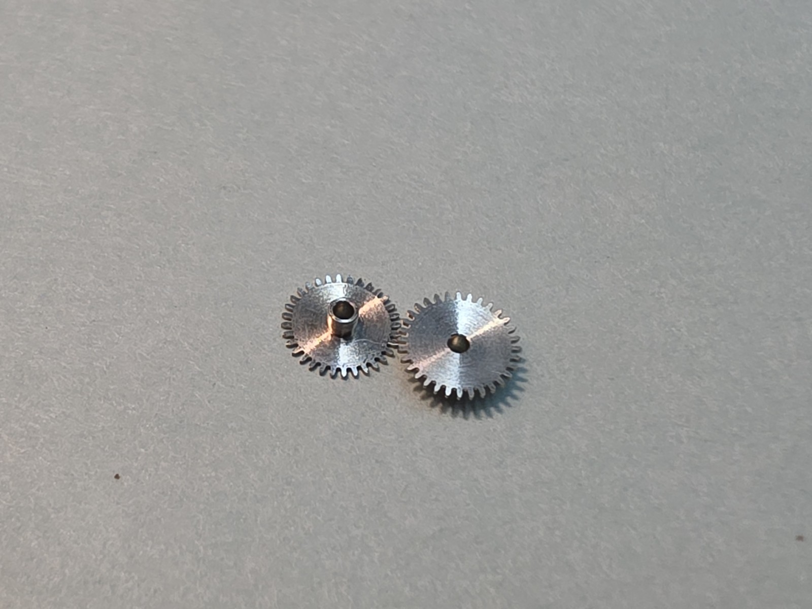 Lot Of 2 Factory NOS Bulova Accutron 214 P/N 110 Hour Wheels-Height 1.45mm