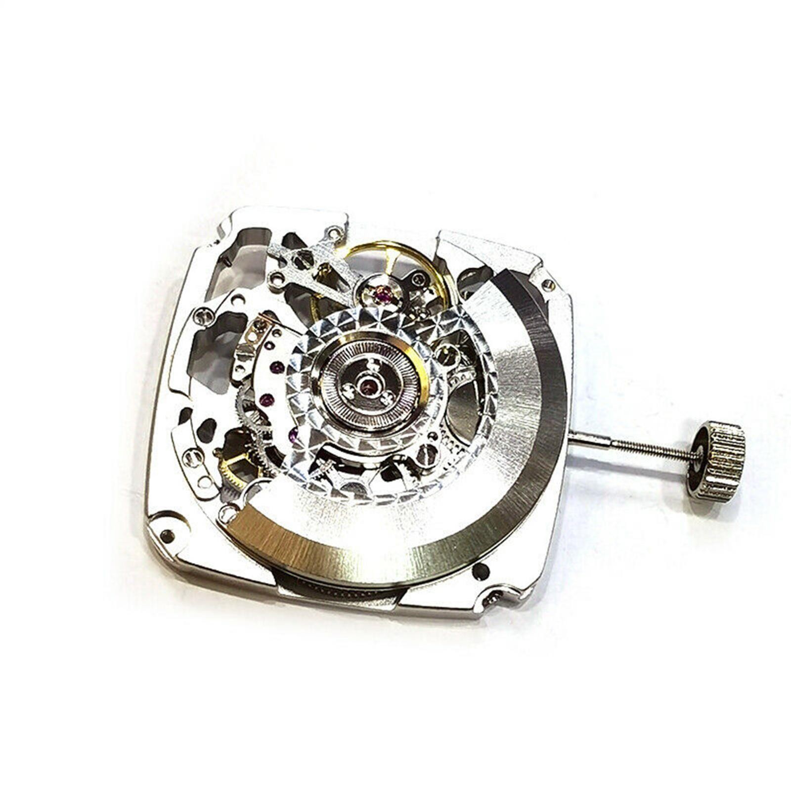 3 Hands Hollow Automatic Mechanical Watch Movement For Tianjin ST25 Movement