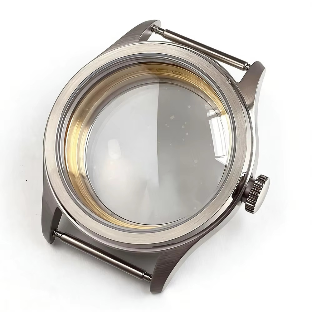 Retro 38mm Sapphire Watch Case For NH34 NH35 ETA2824 PT5000 Movement 32mm Dial