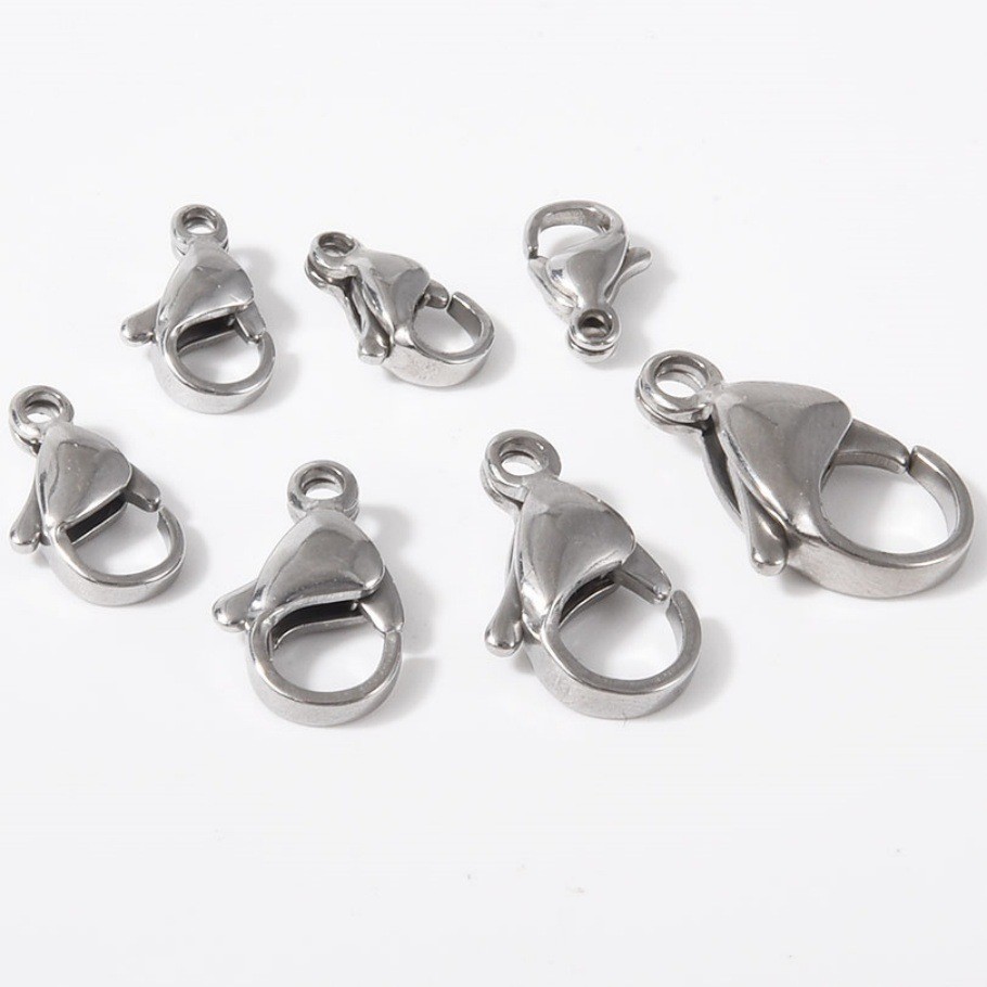 Stainless steel lobster buckle DIY jewelry bracelet necklace connecting 20PCS