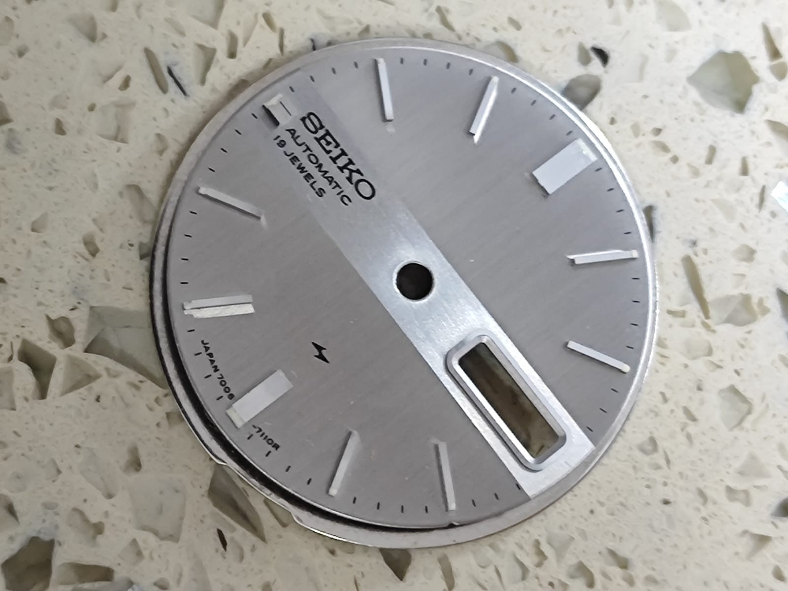 Seiko 7006-7020/7029 PART – Dial the original Silver DIAL 27mm Used