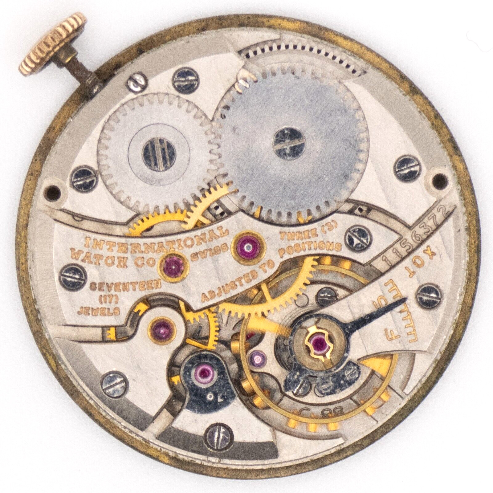 Vintage International Watch Co. IWC Caliber 88 17-Jewel Wristwatch Movement