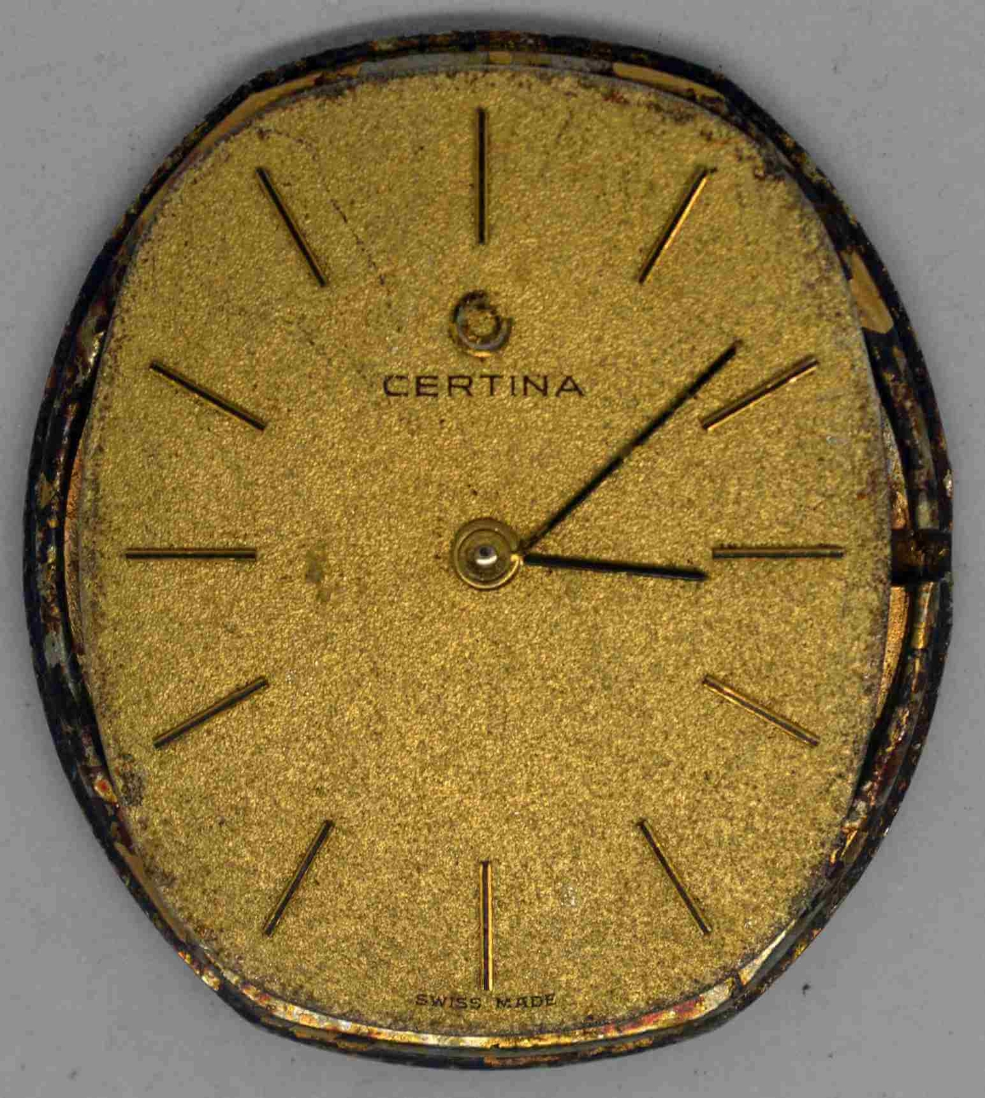 Vintage CERTINA Movement & Dial. Cal: 396 (7001). For Parts