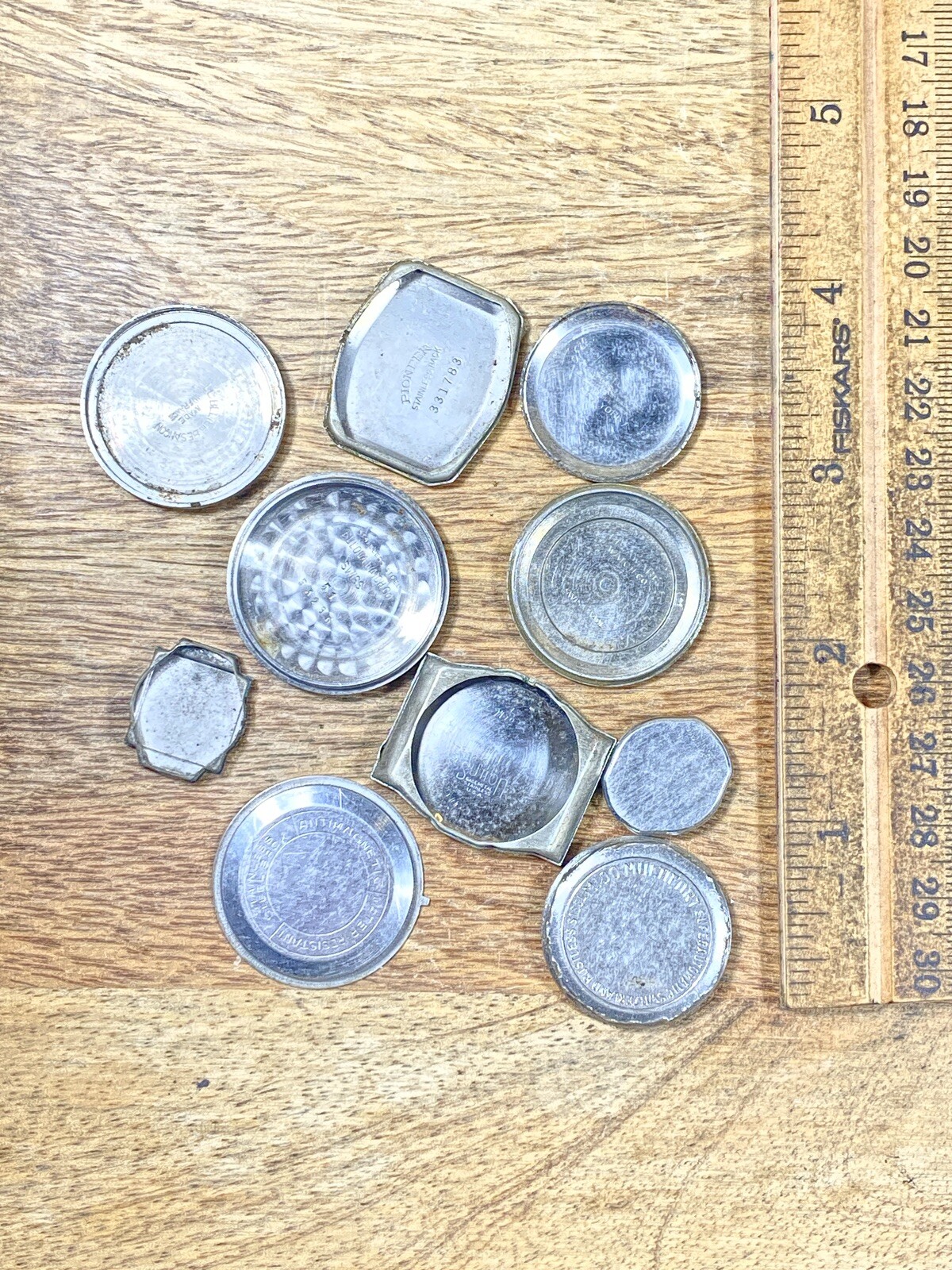 Assorted Lot Of Old Watch Case Parts (Lot Of 10) (KD1780)
