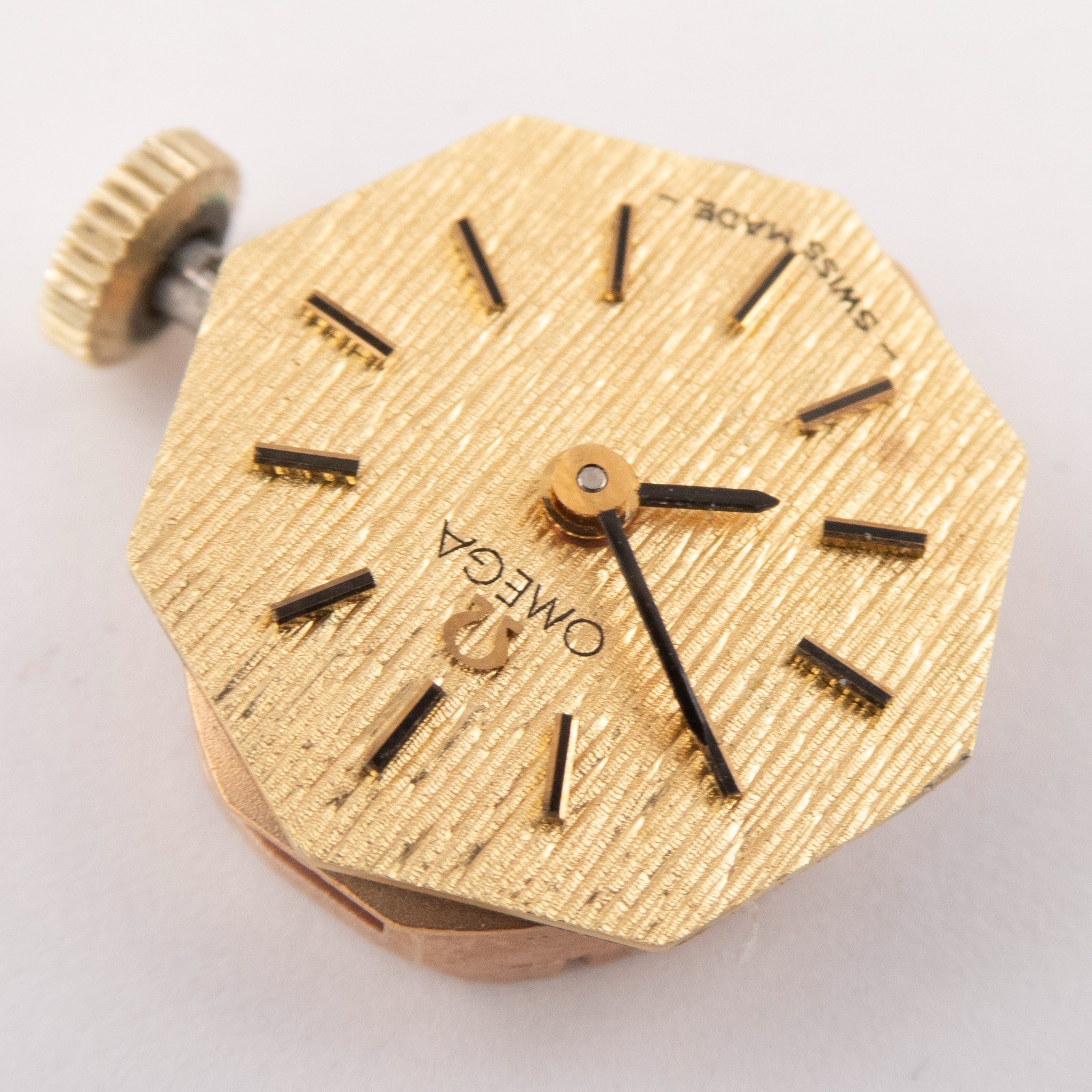 Vintage Omega Caliber 1100 17-Jewel Wristwatch Movement, Keeps Time