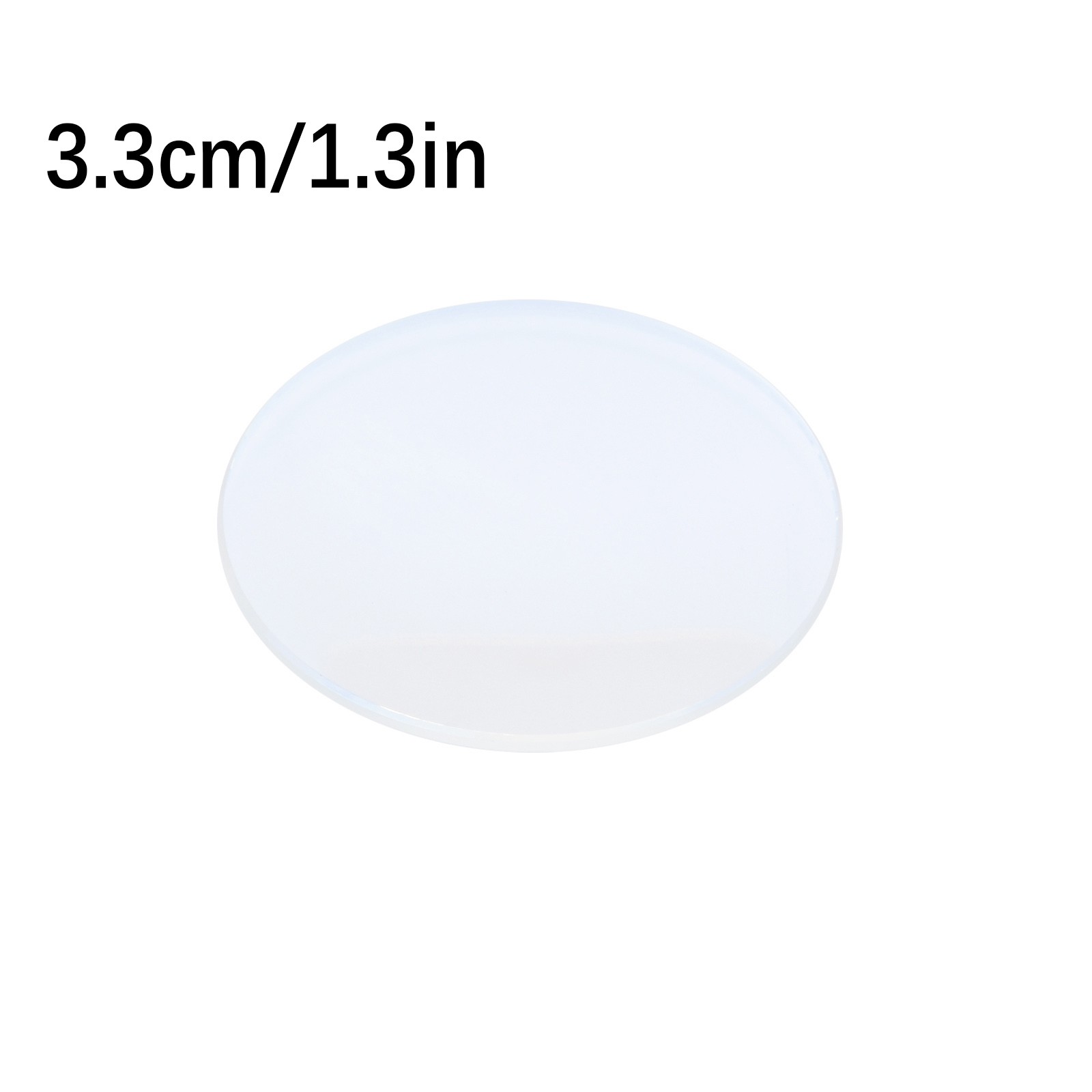 33mm Diameter 1.2mm Edge Thickness Watch Dial Glass Double Dome Tool