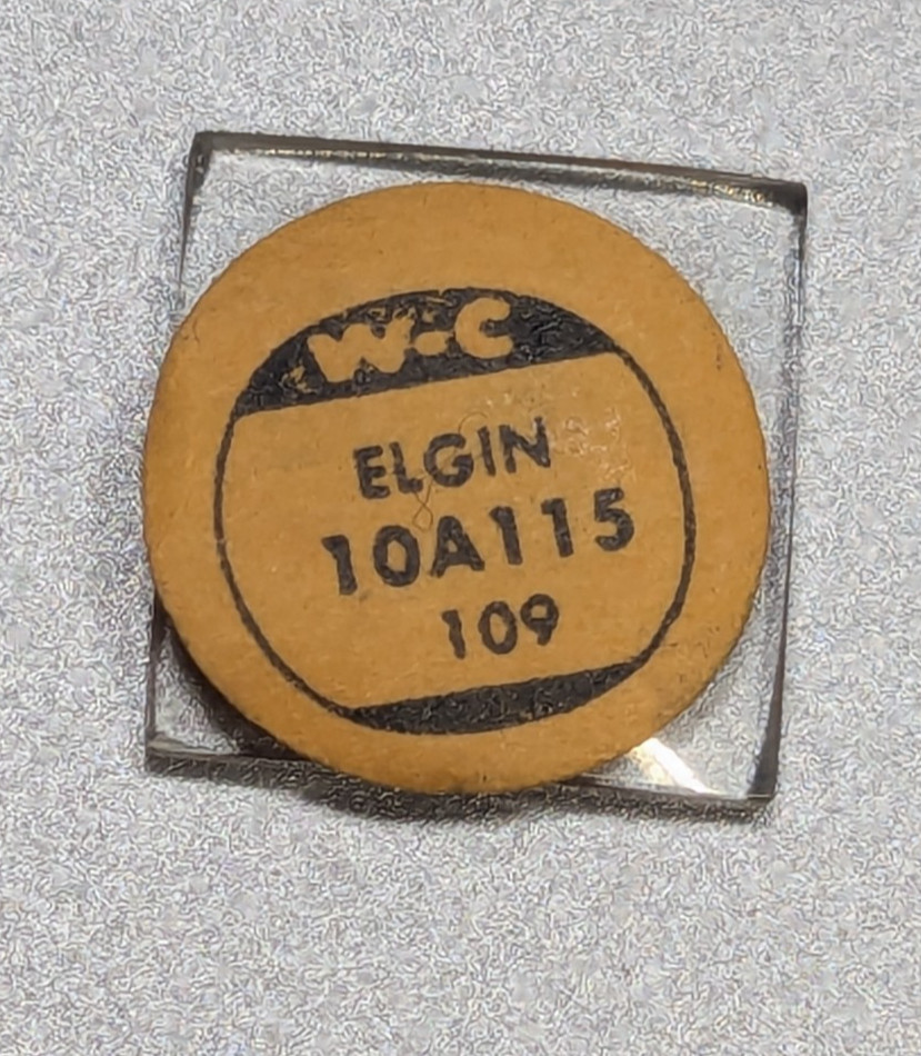 NOS W-C Watch Craft 10A115 Elgin Mineral Glass Domed Crystal 11.5 x 10.9 MM