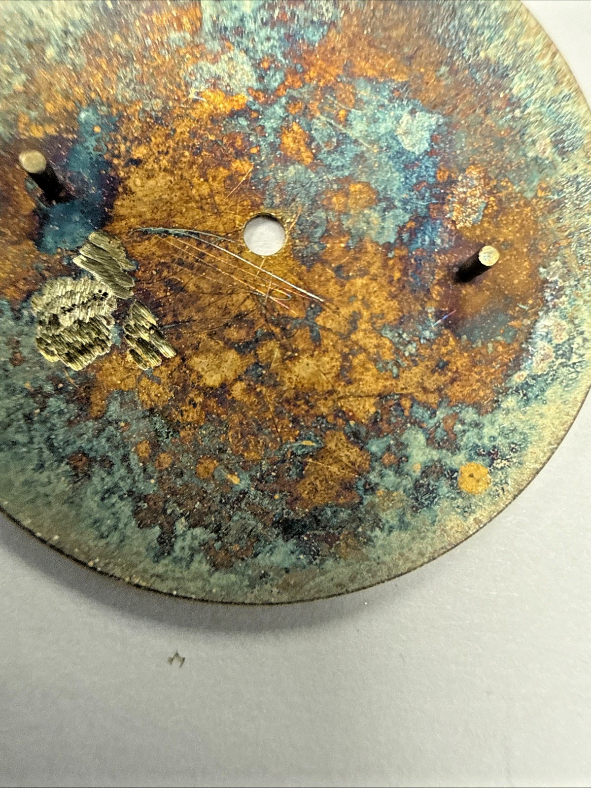 Universal Geneve Ref 10216 & 20209 Rare Fleur-de-lis Design Unusual Vintage Dial