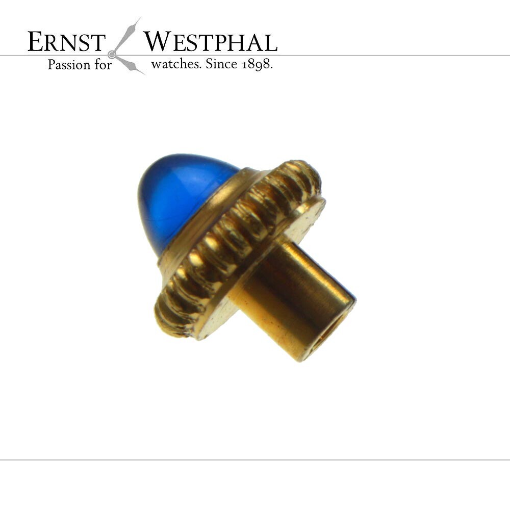 Genuine CARTIER pusher 65100500002 with blue gemstone