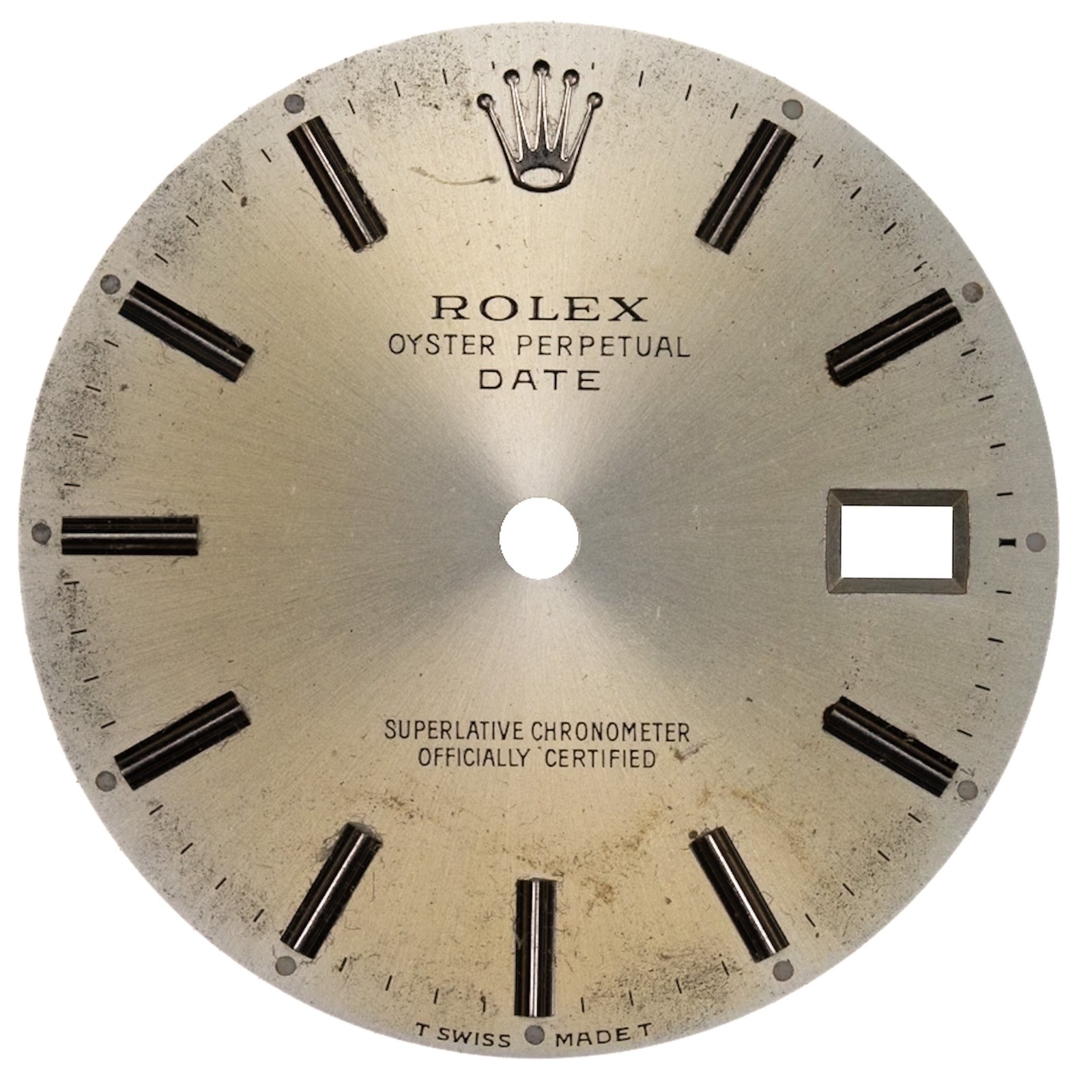 Rolex Oyster Perpetual Date Silver Dial 34mm reference 15010