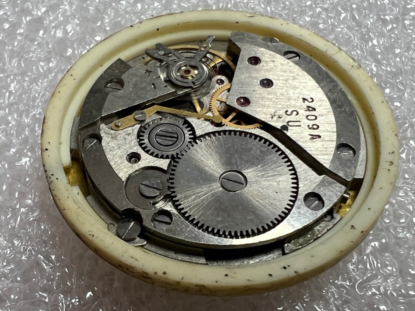 Watch movement USSR Vostok Cal.2409A plus Dial.For parts.