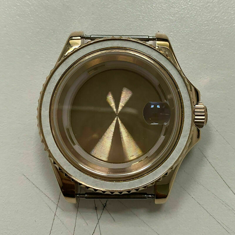 Stainless Steel Watch Case for 8200 8215 Mingzhu 2813 Movement 40MM Yacht Rose