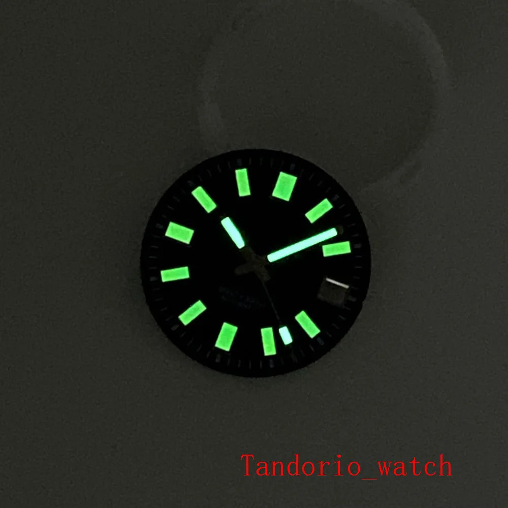 29mm Black/Grey/Blue Sunburst Watch Dial Replacement Fit NH35 ETA 2824 Miyota