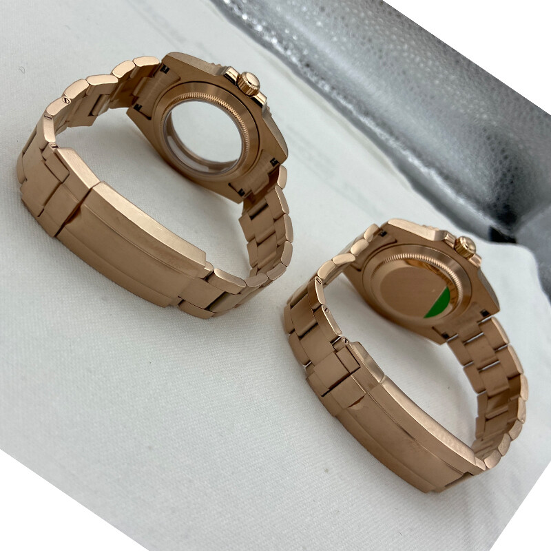 40mm Stainless Steel Watch Case Sapphire Glass Strap For Seiko Nh35/36 Movement
