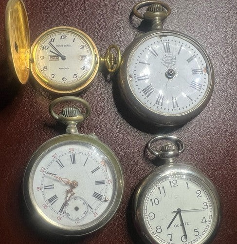 Pocket Watches SPLENDID And Other Parts Replacement 4 PIECES Vintage