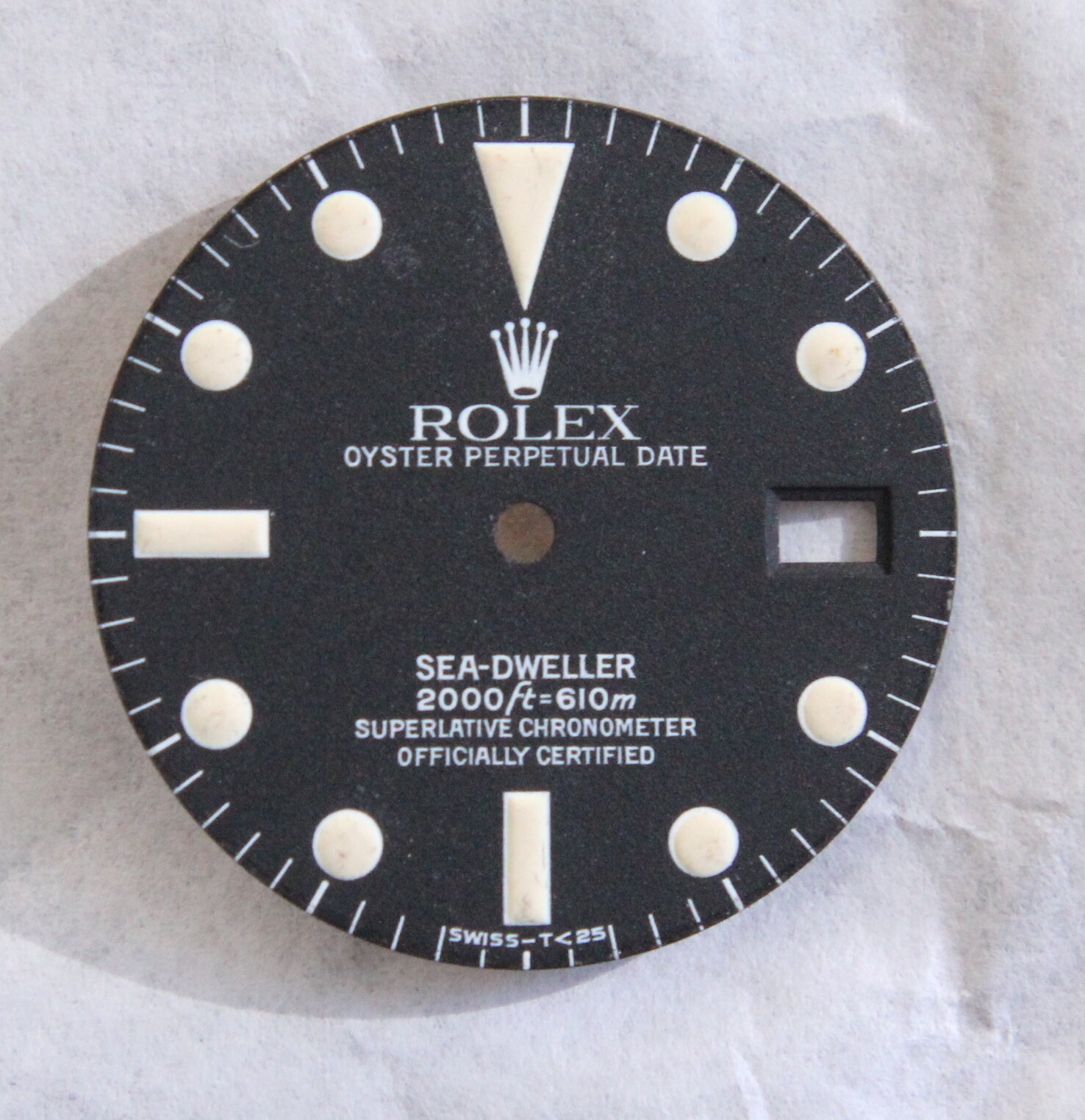 Vintage Rolex 1665 sea dweller dial white letters SD 2000ft 610m tritium