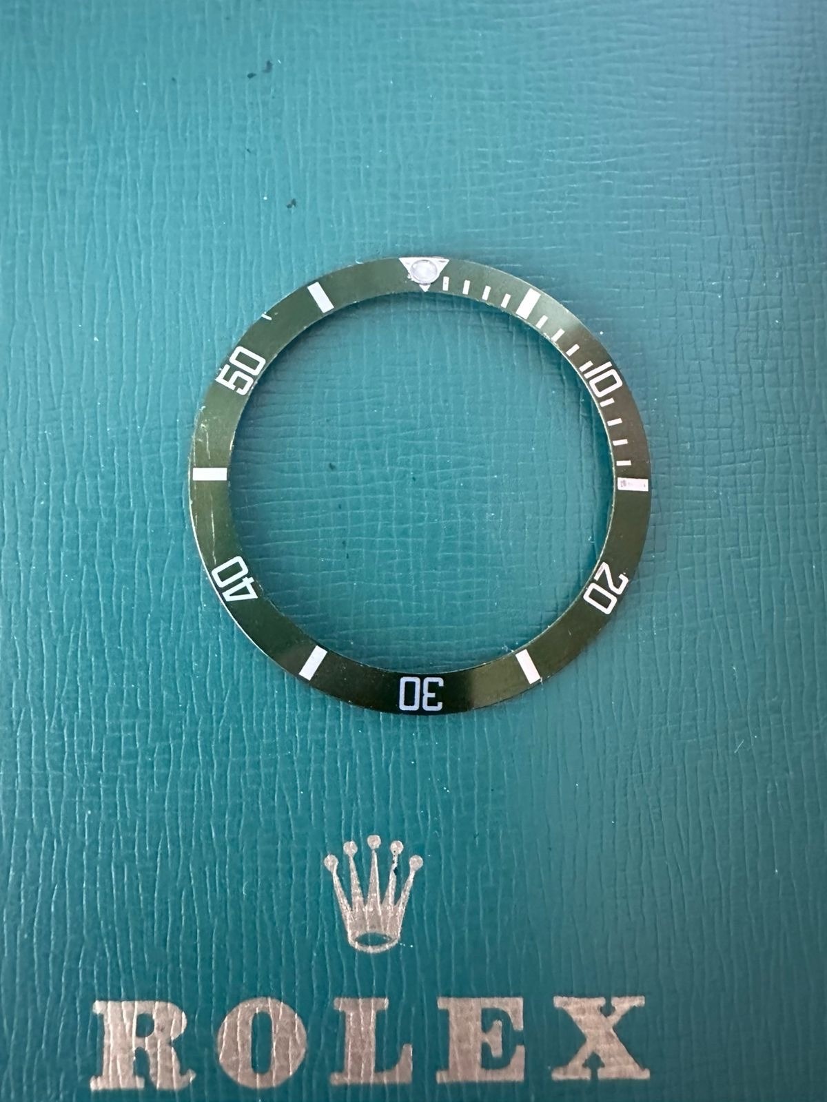 Authentic Rolex Submariner Kermit 16610LV Green Bezel Bezel Insert Rare OC#61225
