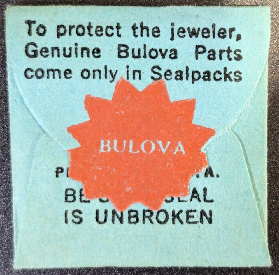 NOS Genuine Bulova 7AK SDa16 Watch Pair of Min/Hr Hands 63/64 Silver Dauphine