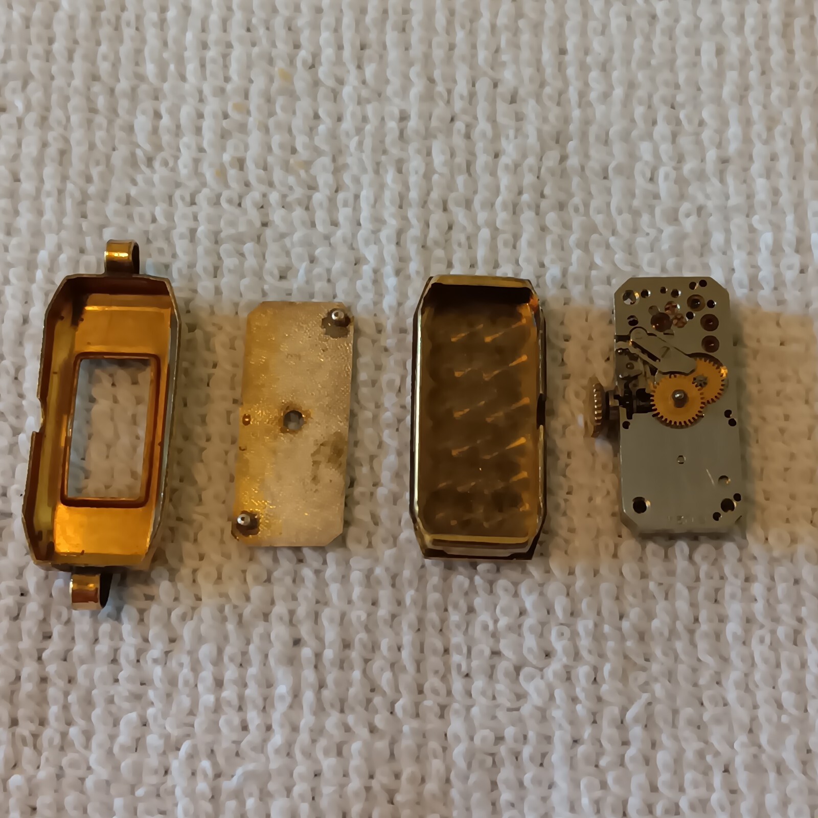 Vtg 1930s Waltham Ladies Model 400 17J Baguette GP Watch (Repair/Parts)