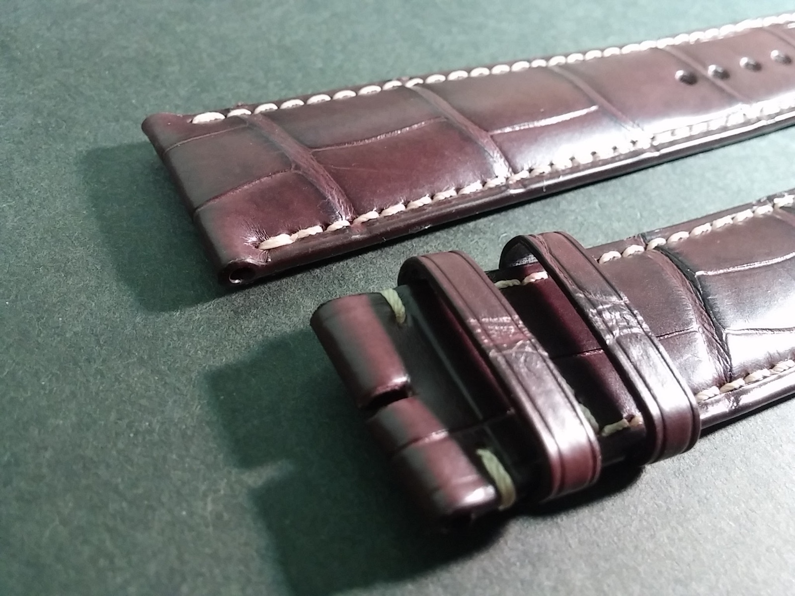 Montblanc Dark Brown Alligator Watch Band, 21/18mm, Genuine, new