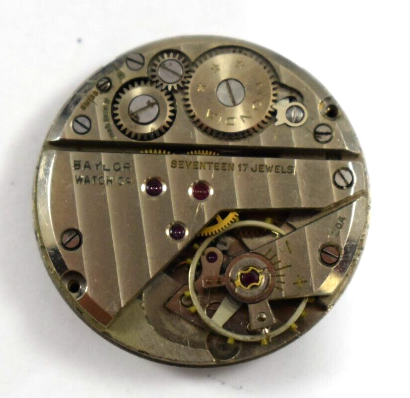 Vintage Baylor by Mondia Manual Wind 17J Wrist Watch Movement lot.t