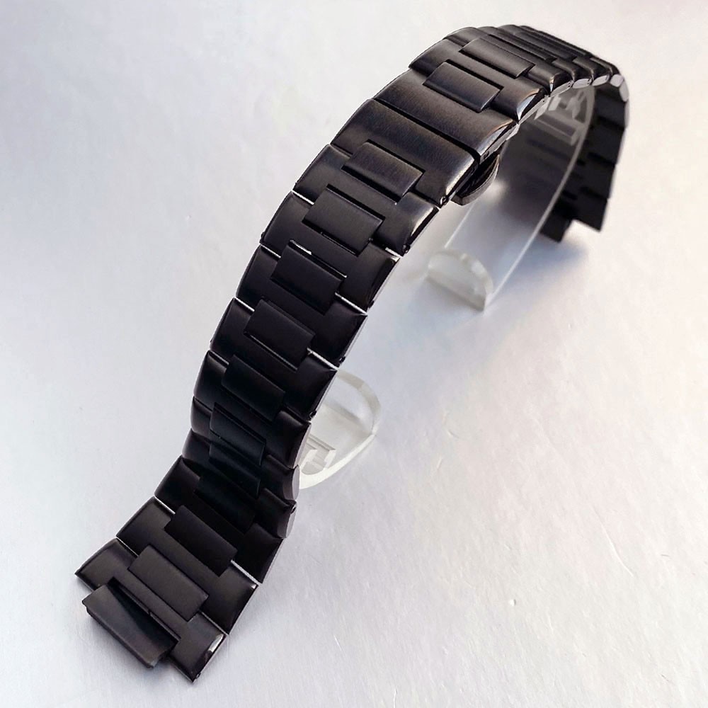 Fit NH35 PT5000 Black Watch Case+Band+Dial+Hands For Engineer Style Wristwatch