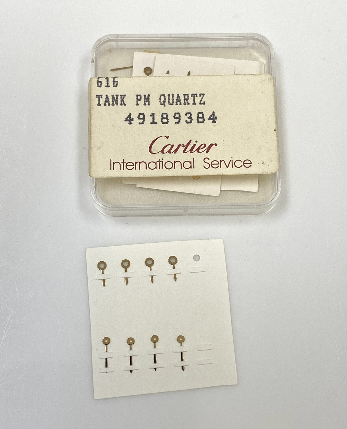 Genuine NOS Cartier Tank Hour/Minute Gold Plated Hands 49189384 mvt 057/157