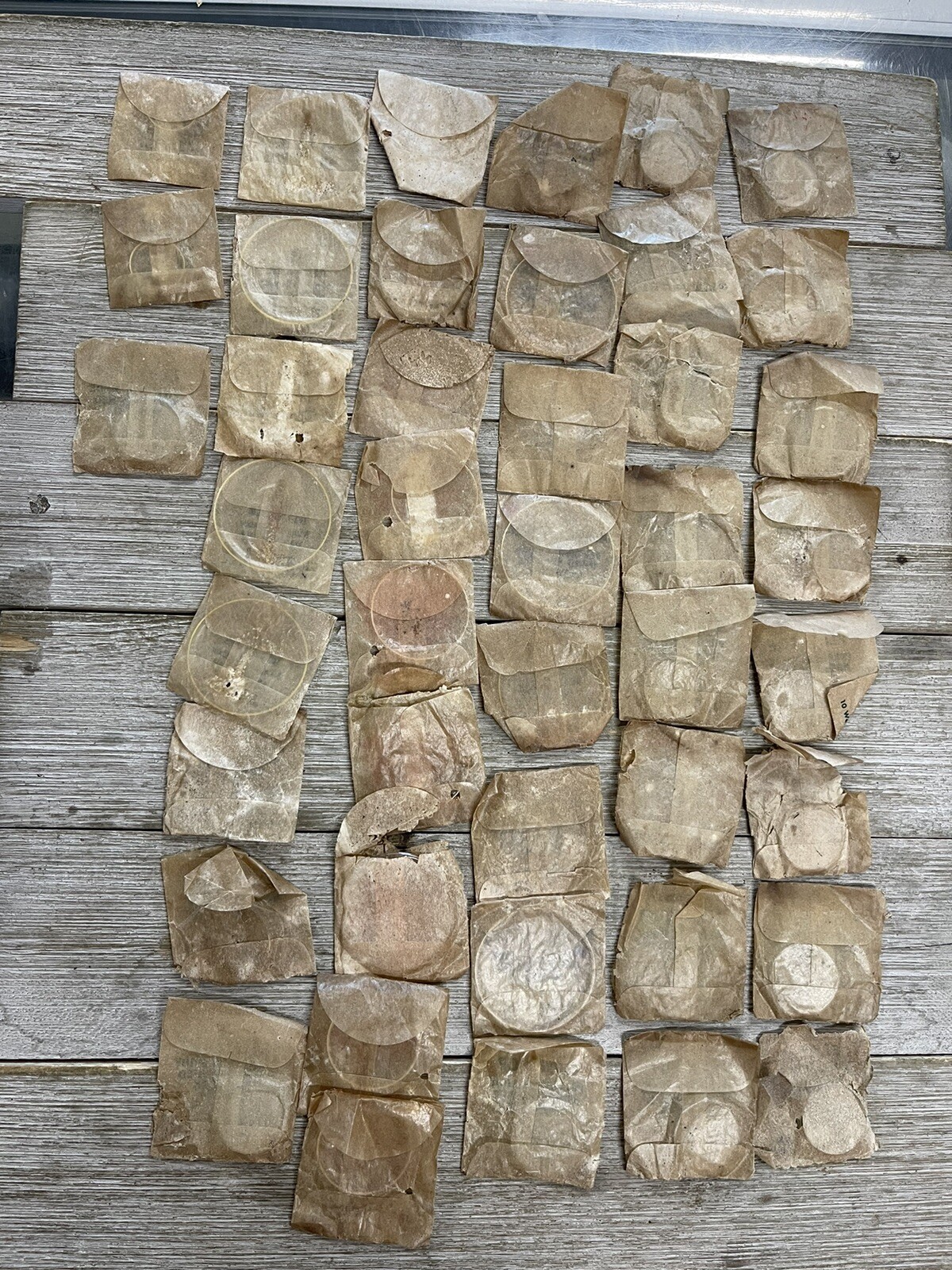 LARGE LOT Dutcher Bros. Watch Crystals Various Sizes Watch Faces/Back 113 Pieces
