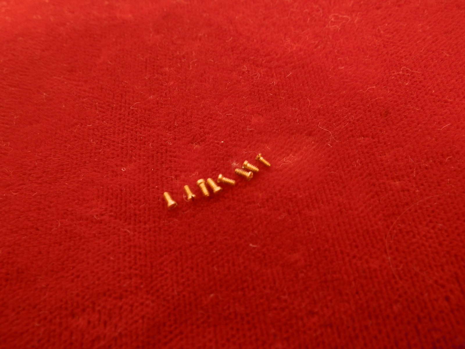 GENUINE EBEL 18K 1911 WAVE SPORT CLASSIC DISCOVERY MODULAR CASE BACK SCREW SET