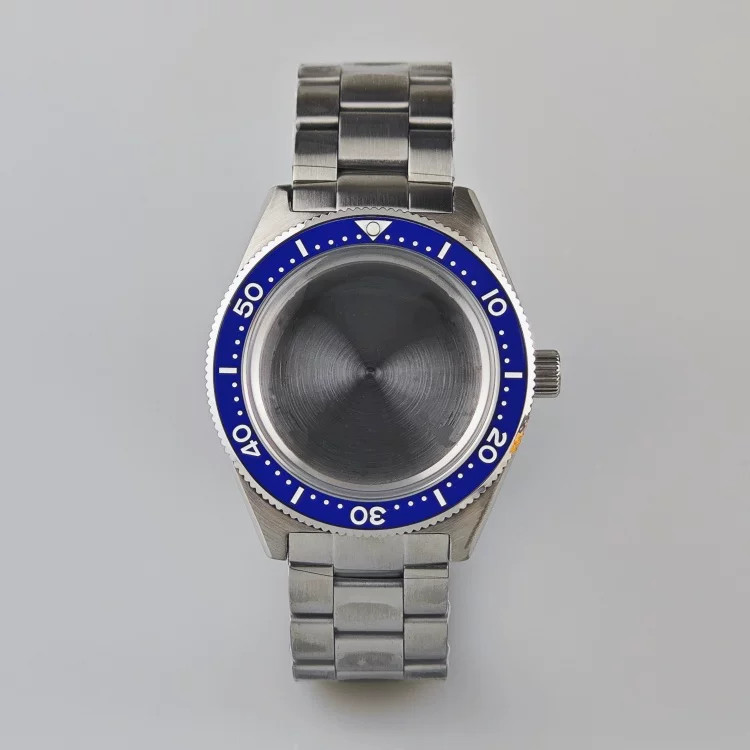 41Mm Stainless Watch Case+Strap Ceramic Bezel Minerals for Nh35 Nh36 4R Movement