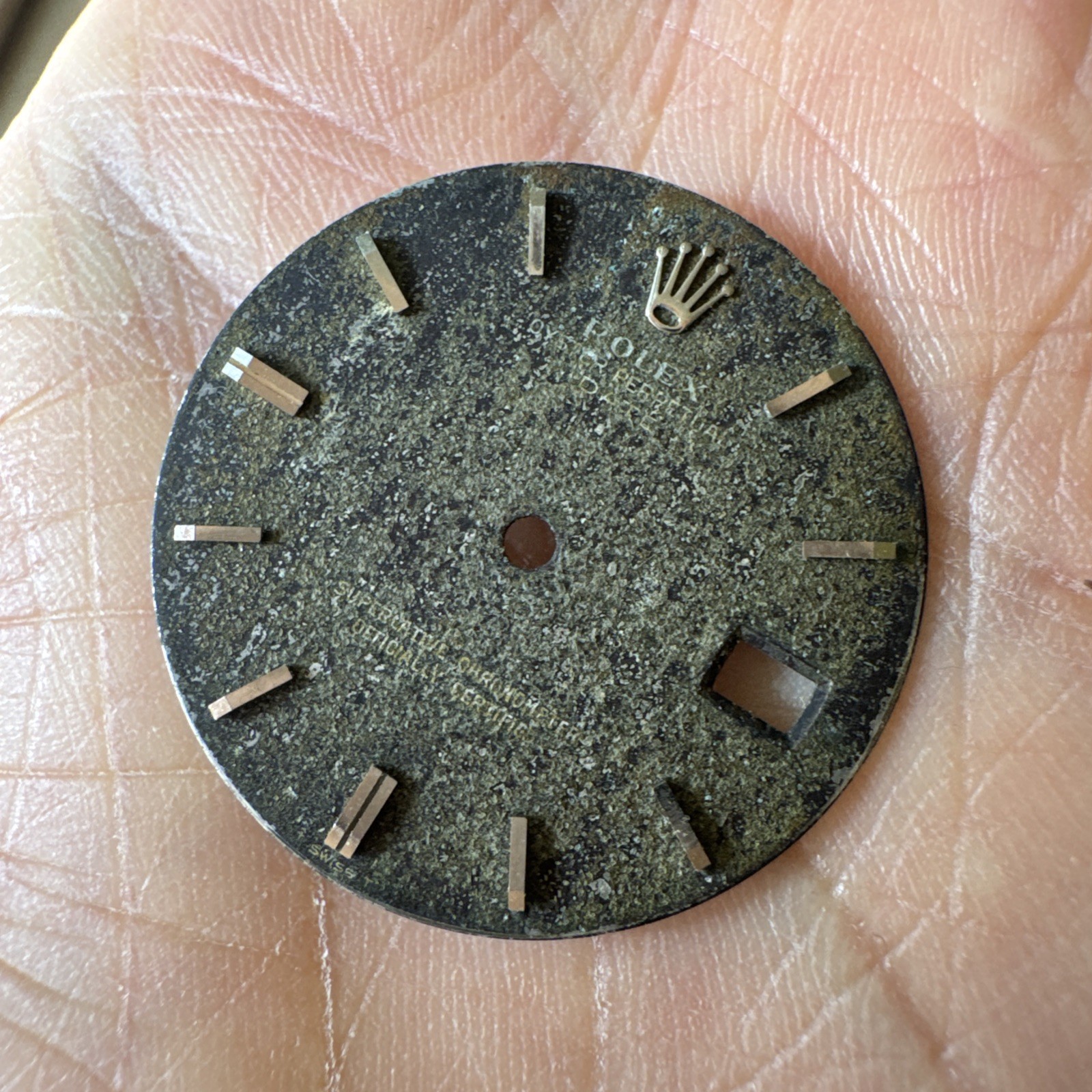Rolex Tropical Oyster Perpetual Date 1500 cal 1570 Patina (100)