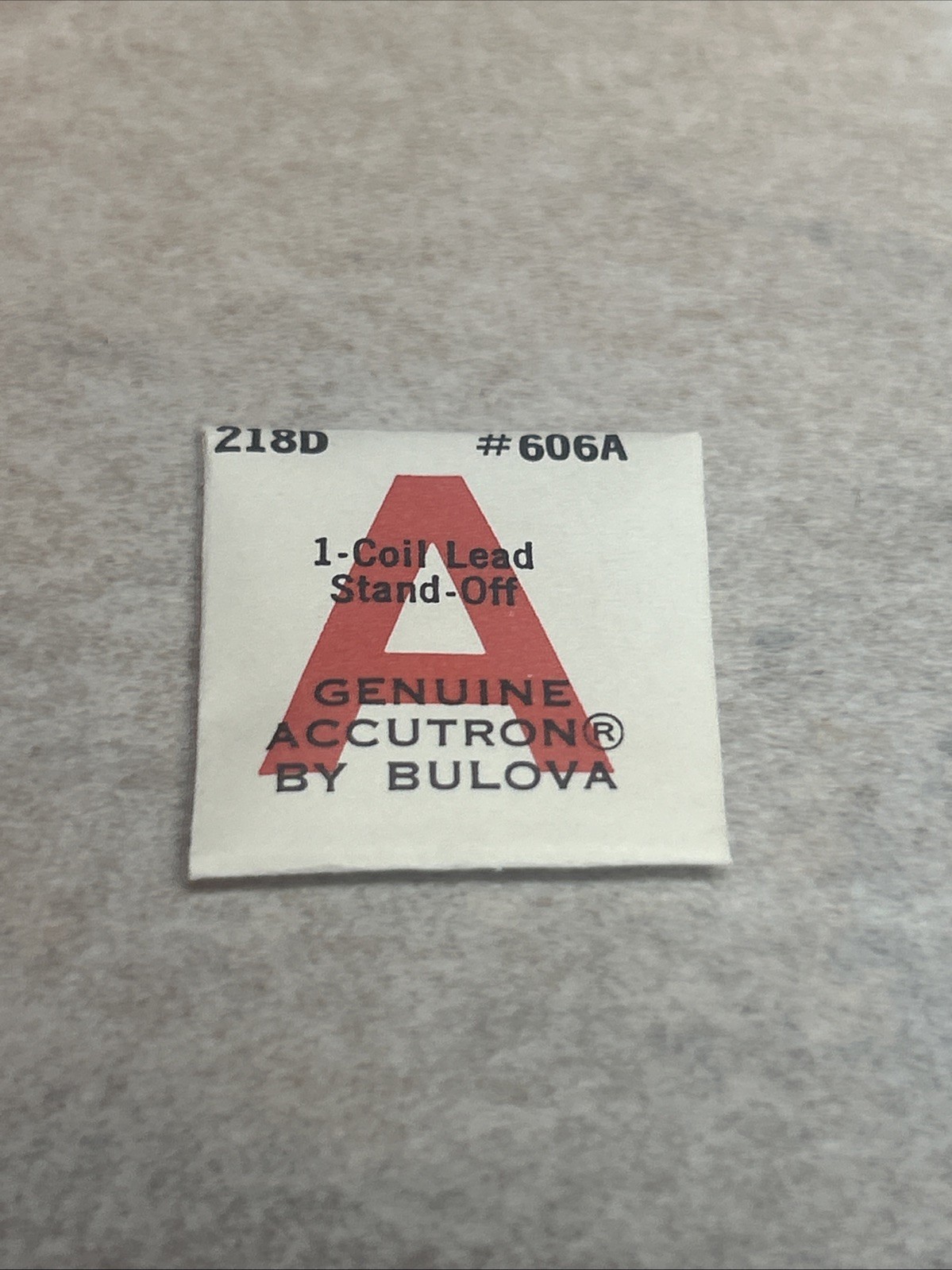 NOS Bulova Accutron 2180 Coil Lead Stand Off Watch Part #606A Watchmakers (C5D5)