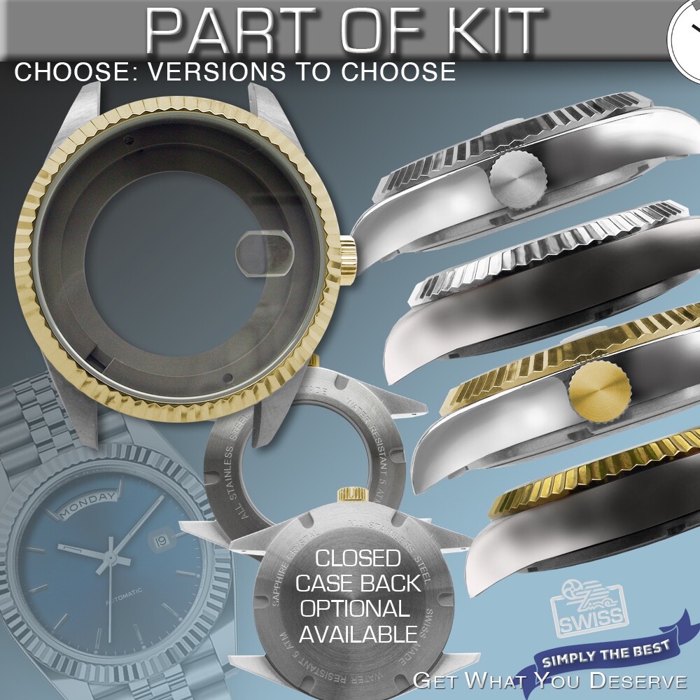 DO IT YOURSELF KIT: CLASSIC CASE Ø 40 MM – FIT ETA 2834 KIT: 6 VARIATIONS