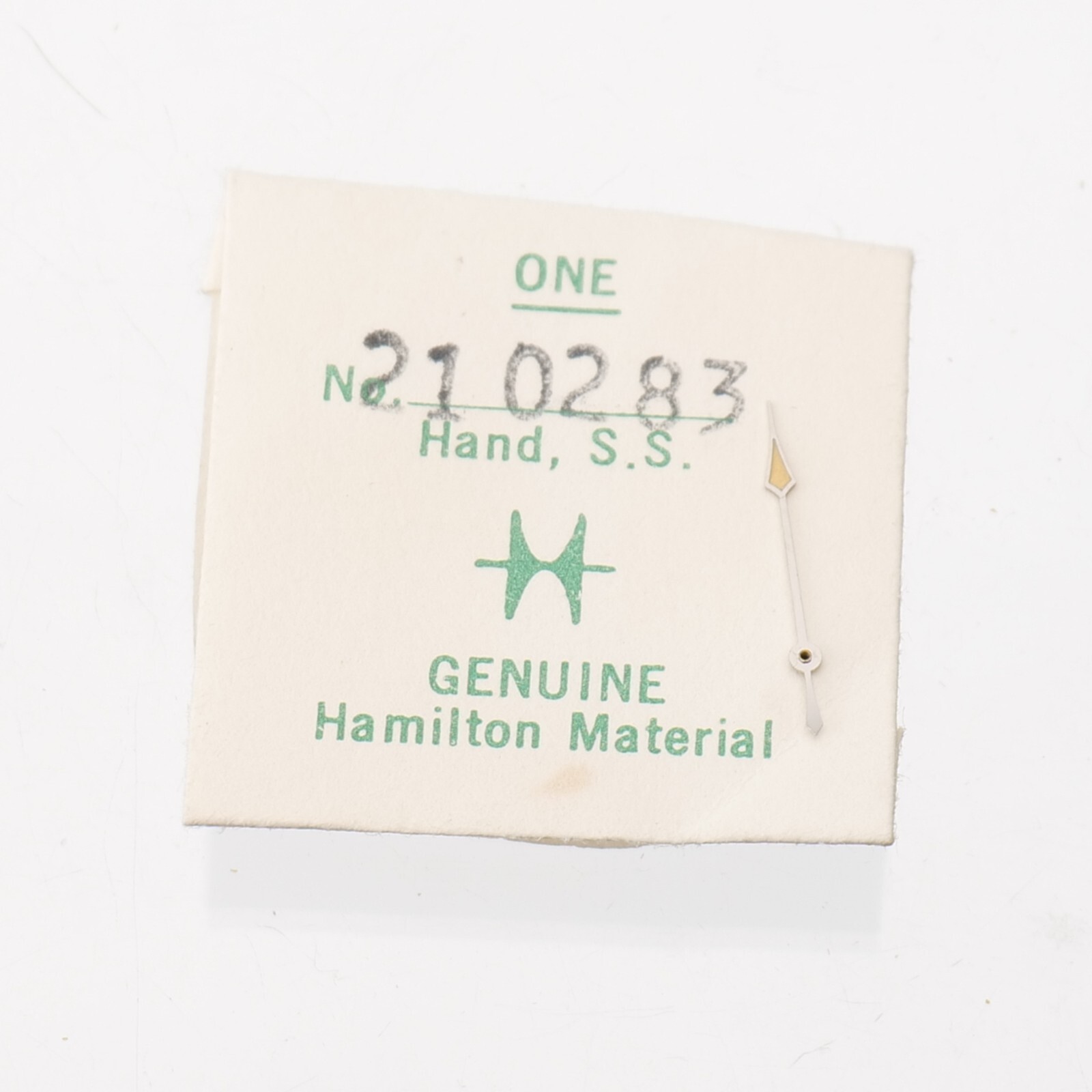Hamilton 210283 Seconds Silver Lume Tip Hand Fits 735, 748 NOS Watchmakers (H23)
