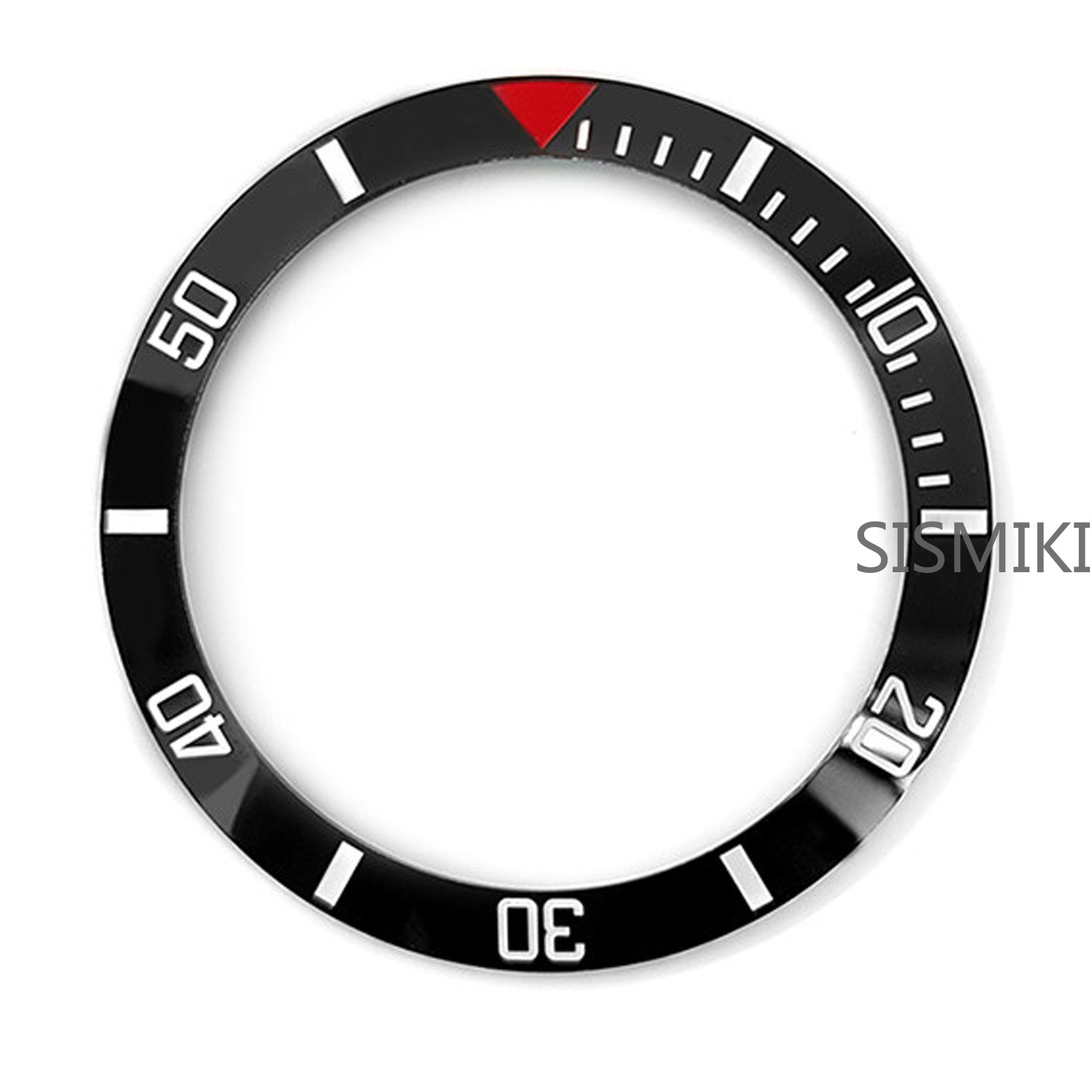 Sloped 38MM Black White Ceramic Watch Bezel Insert for GMT Sub Daytona SKX007