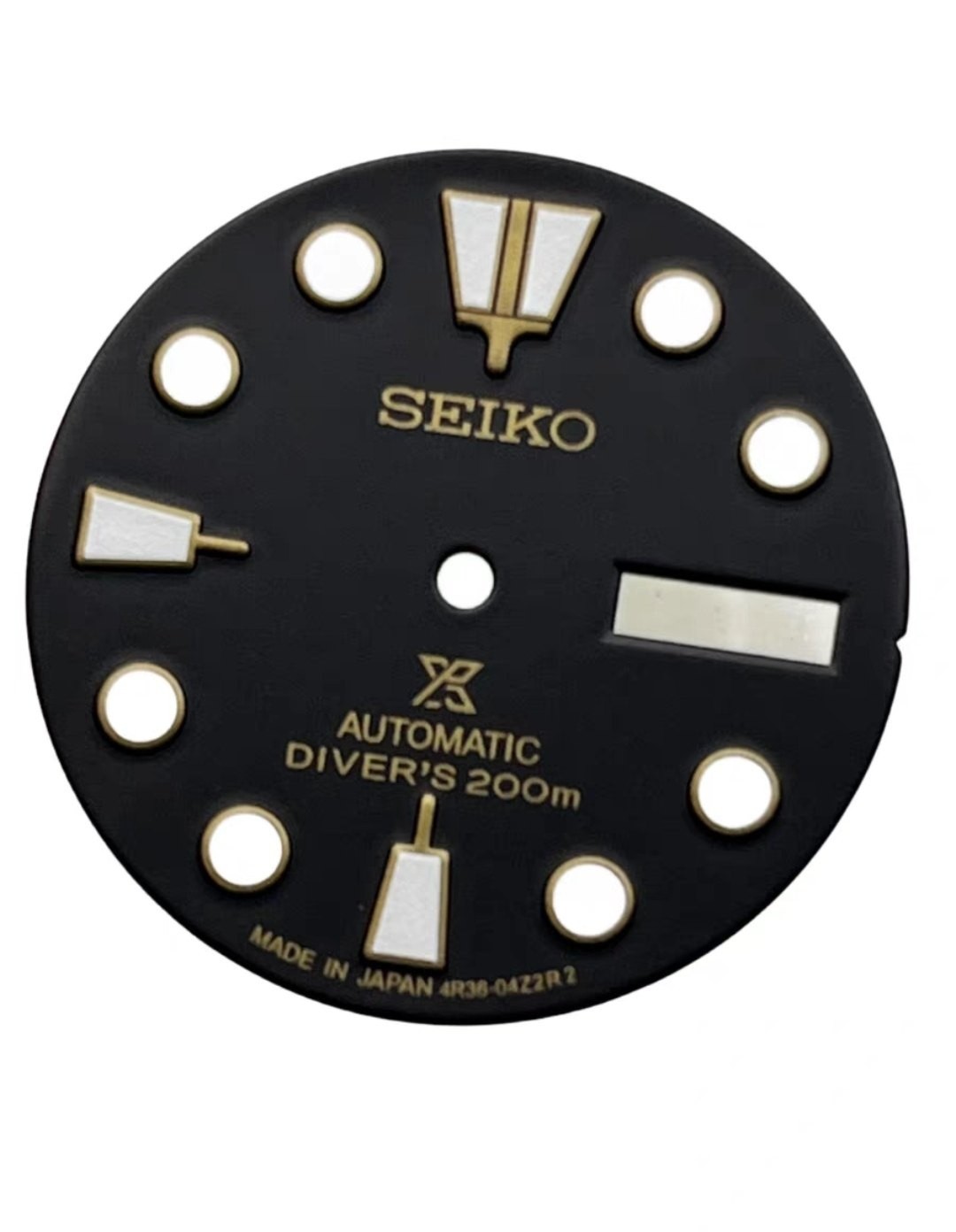 28.5mm Retro Watch Dial Green Luminous Double Calendar for Nh36 Nh35 Movement