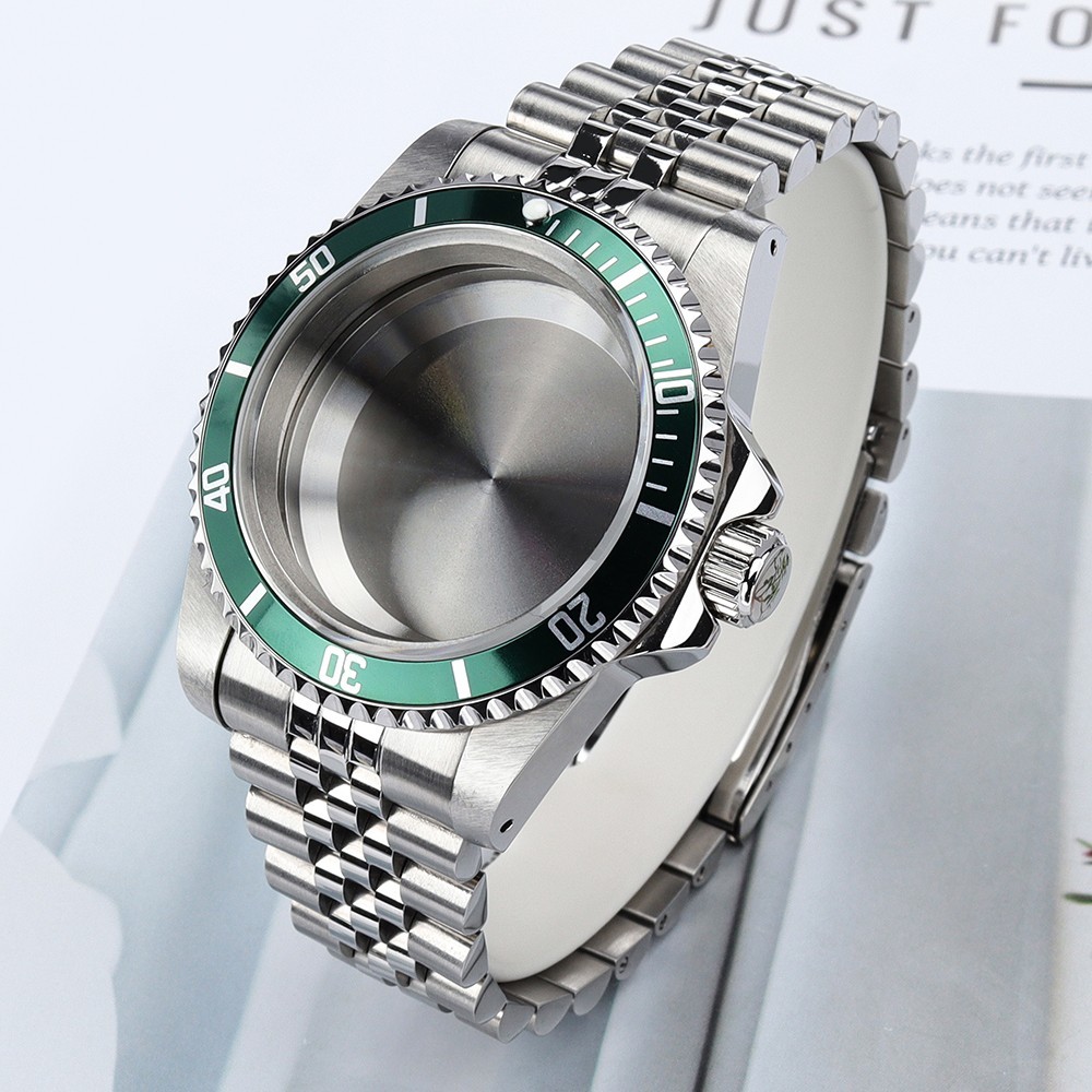 Diver Bezel 39mm Watch Case STAINLESS BAND Sapphire SUB Mod For Seiko NH35 NH36